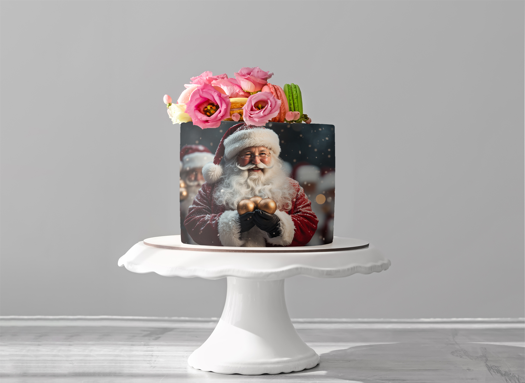 Deko Fondant Santa Claus Weihnachtsmann