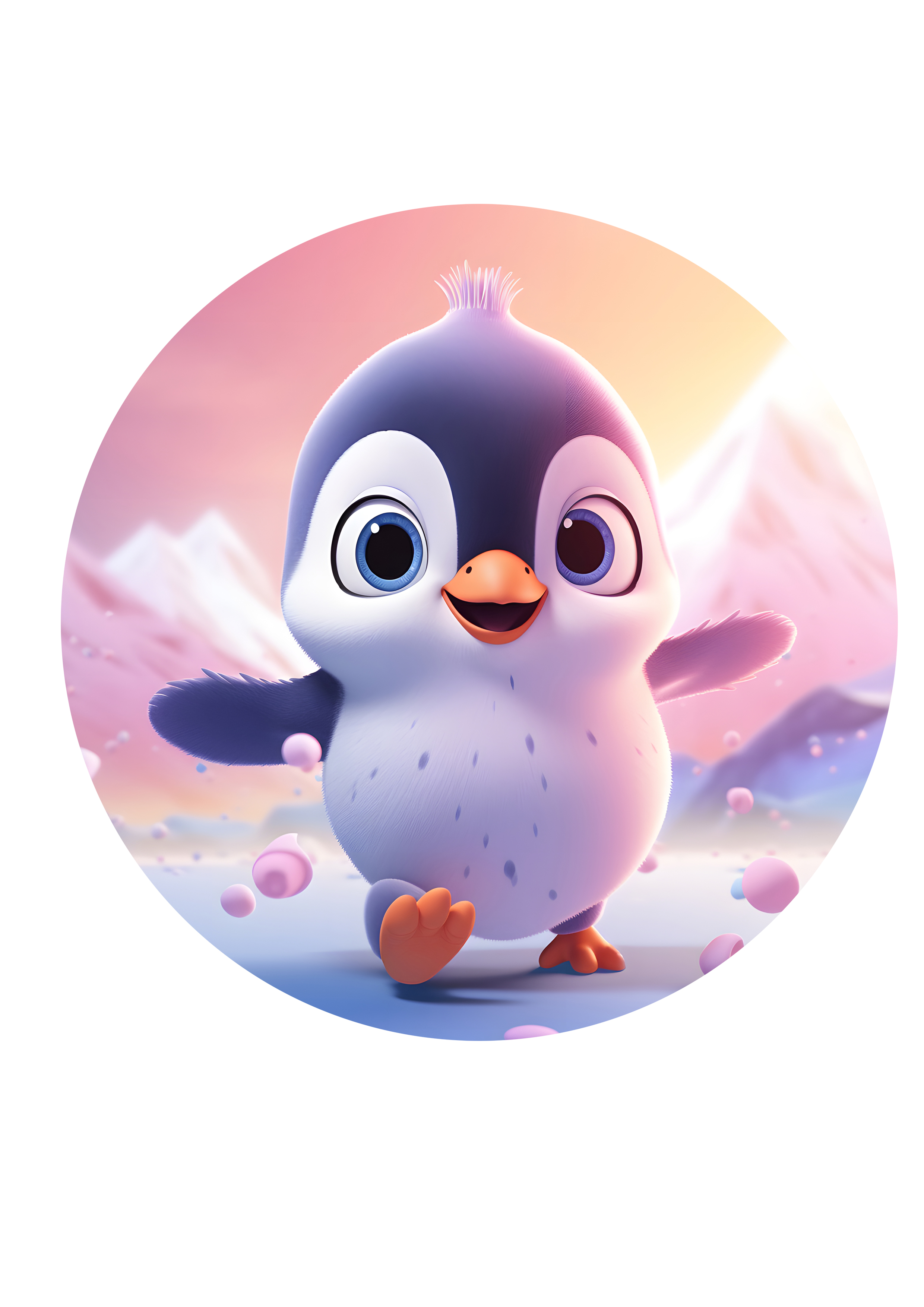 Tortenaufleger Pinguin