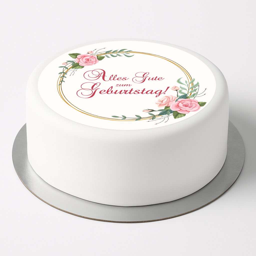 Tortenaufleger Geburtstag Oblate 19 cm