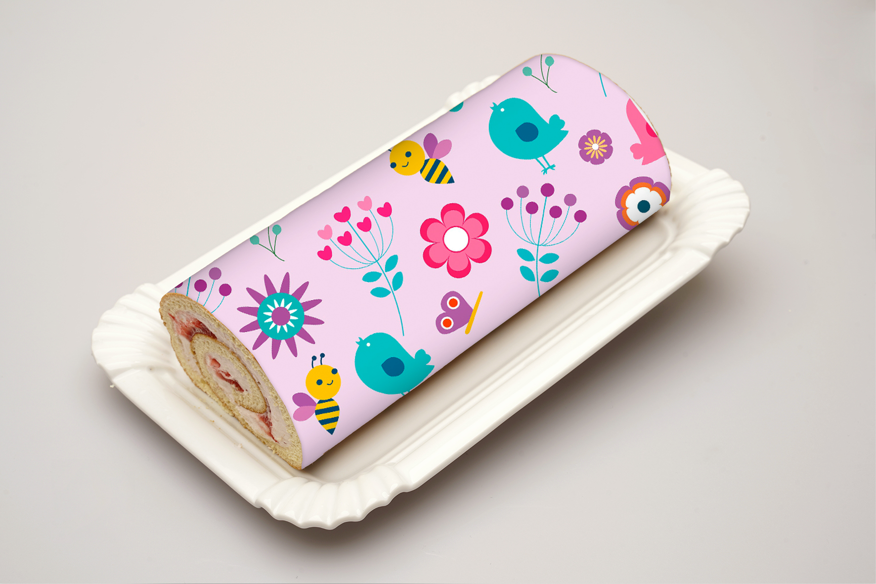 Rouladendekor Frühling