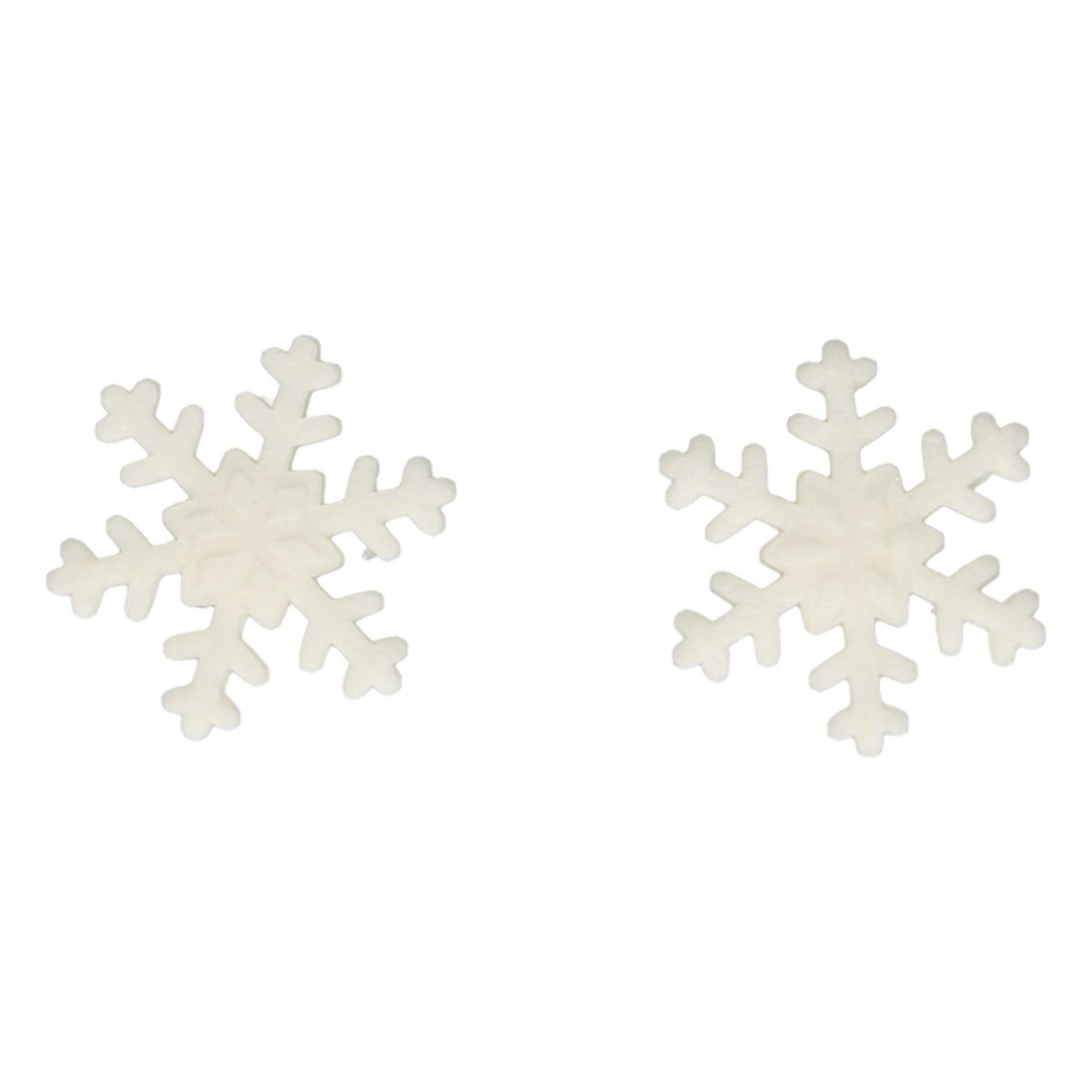 Zuckerdekoration Schneeflocken weiß