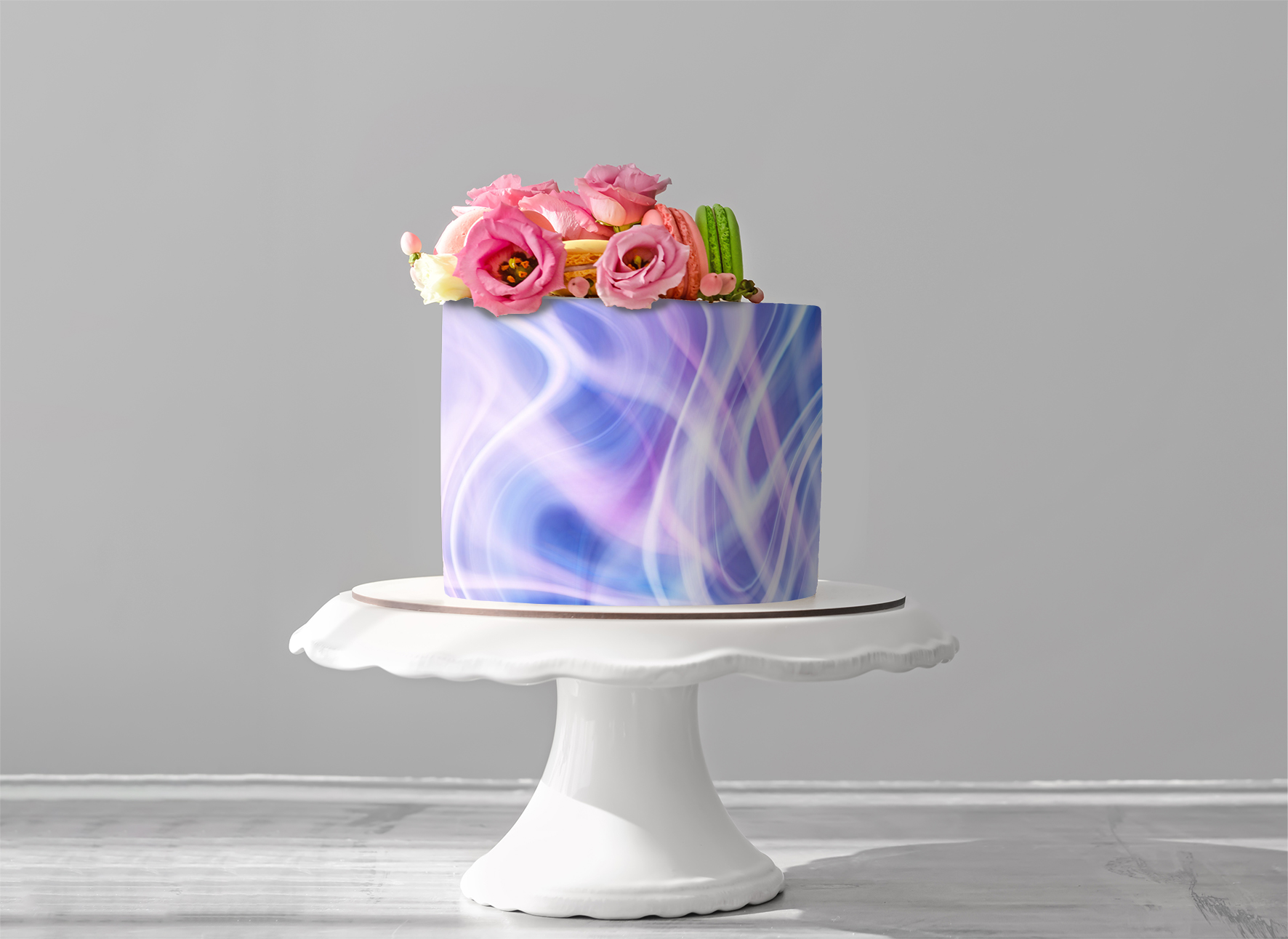 Deko Fondant Blau-Lila