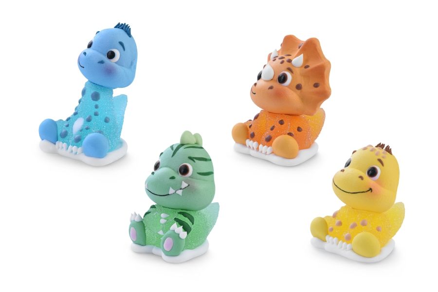 4er Set Dinosaurier