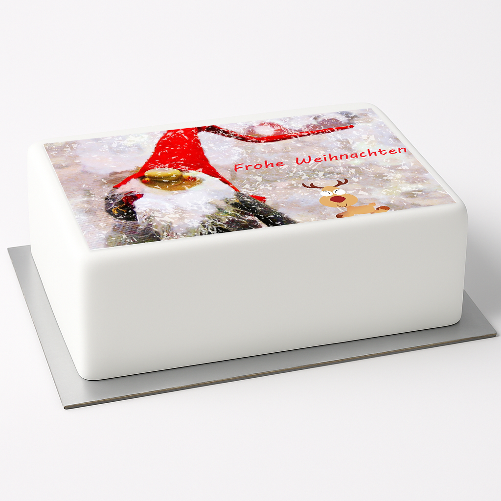 Tortenaufleger Frohe Weihnachten