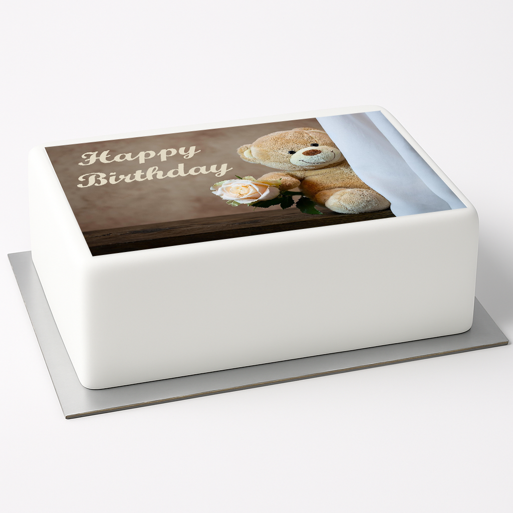 Tortenaufleger Happy Birthday Bär