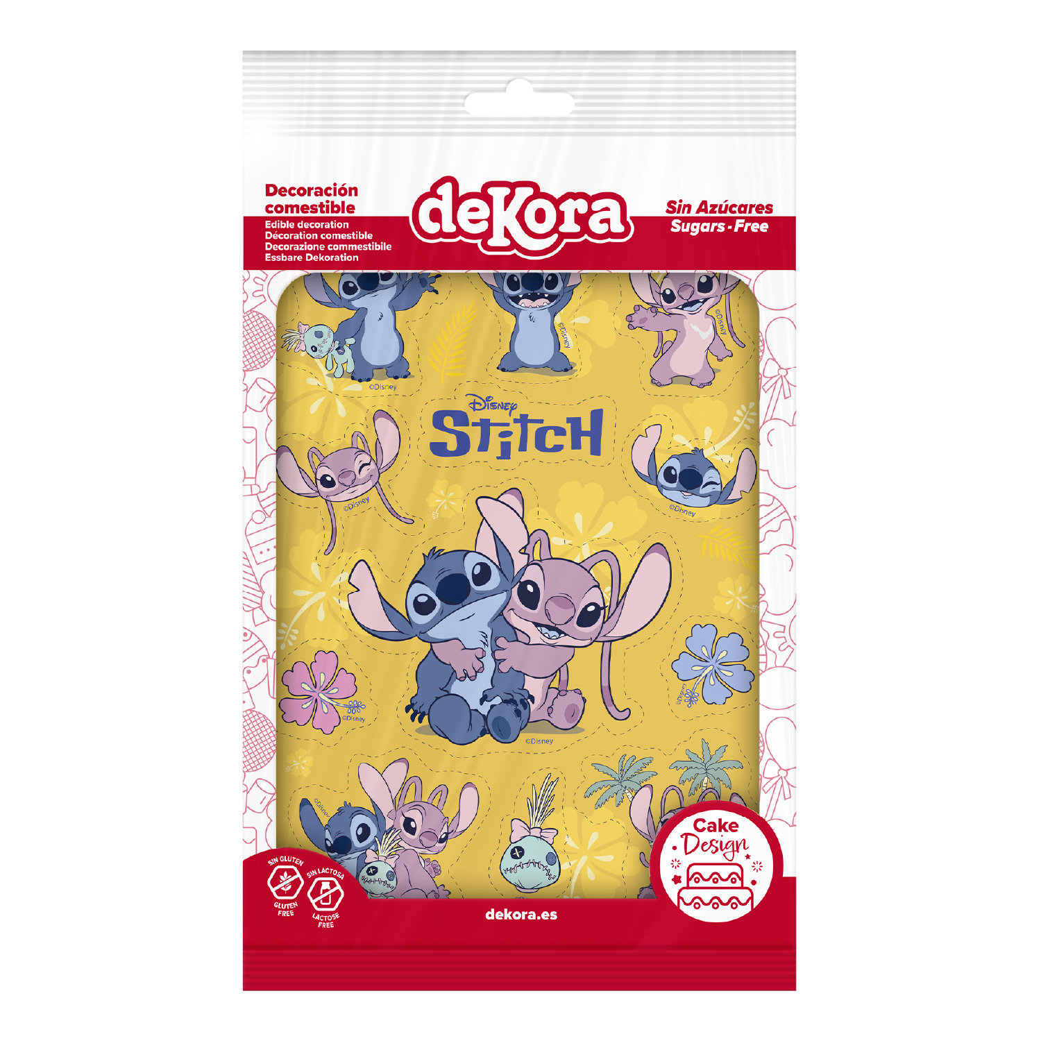 Essbare Dekoration Stitch & Angel A5 – ausschneidbare Kuchen- und Tortenaufleger