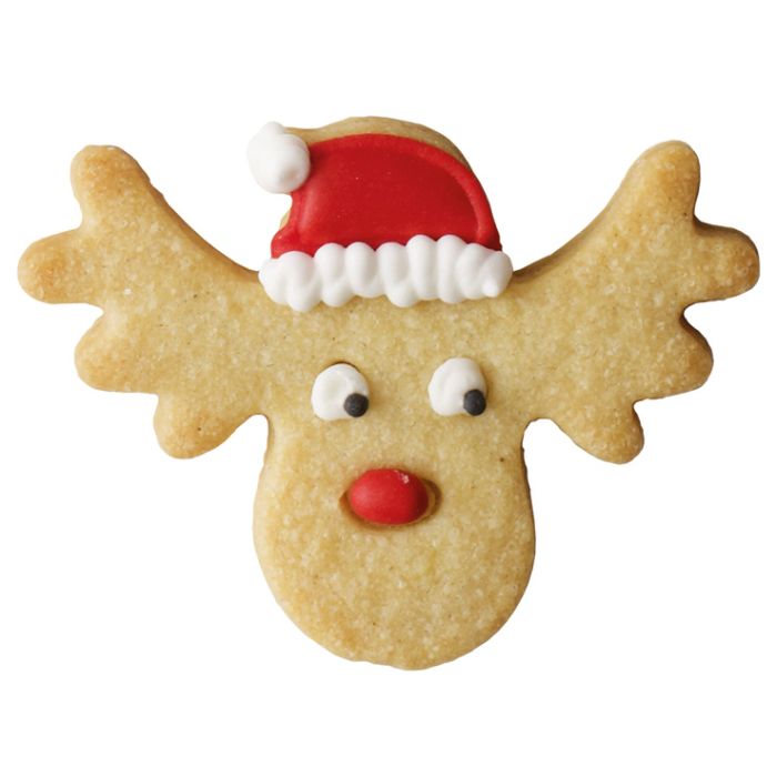 Ausstecher Rentierkopf 6 cm – Weihnachts-Keksausstecher B5