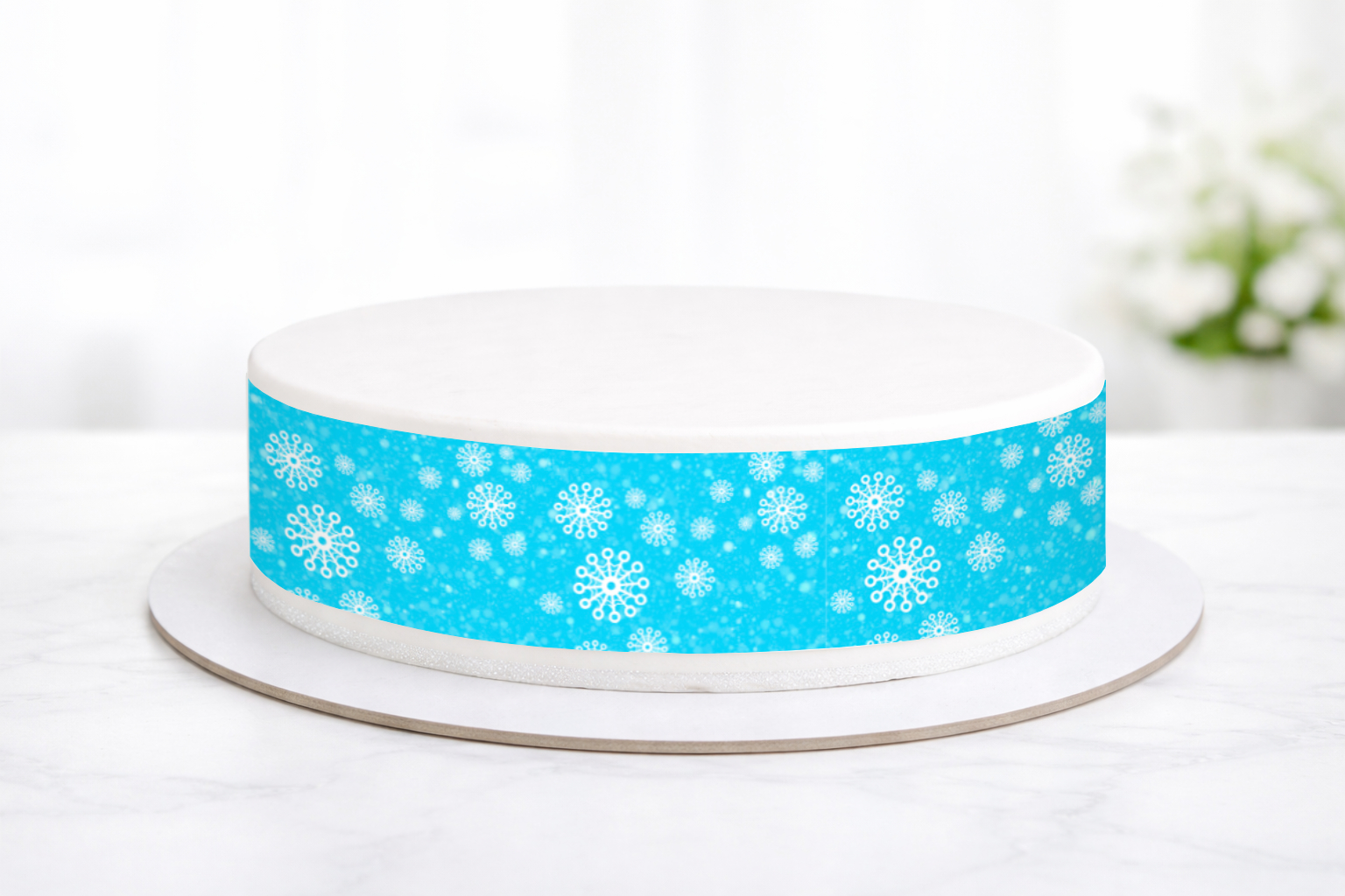 Tortenband Schneeflocke