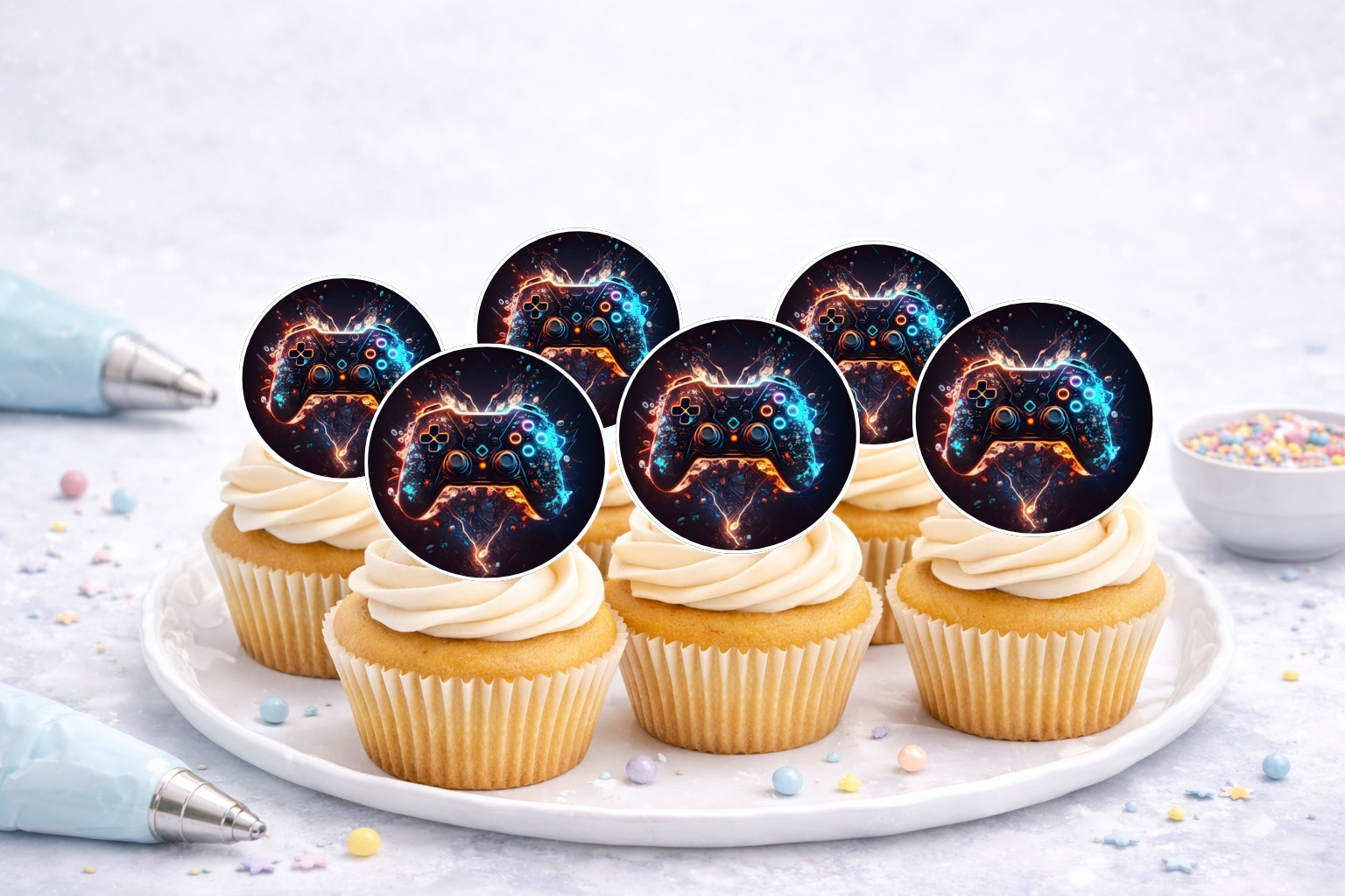 Muffinaufleger Gamer