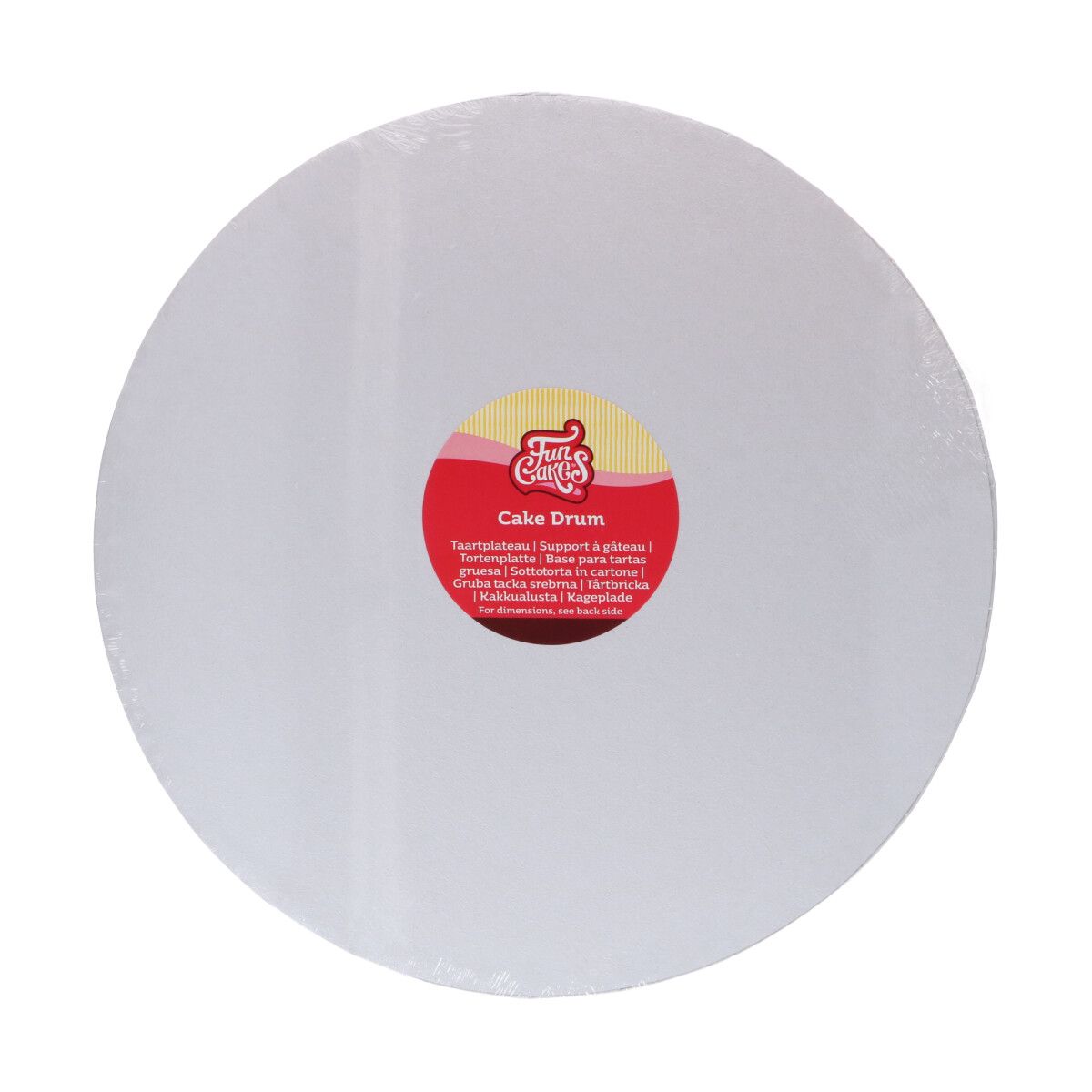 Tortenplatte rund, weiß, 37,5 cm, 12 mm stark