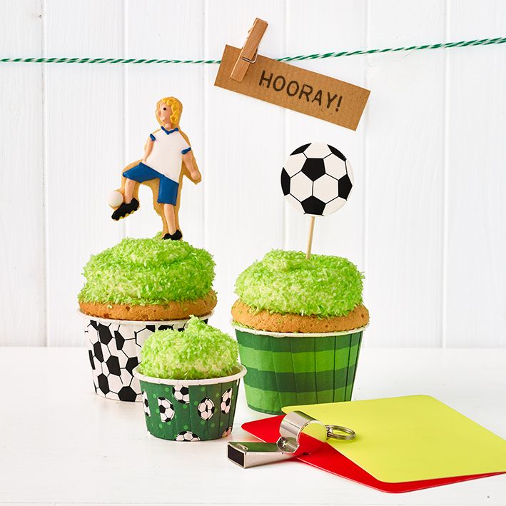 Muffinförmchen Cupcakeförmchen Fußball Ø 5 cm