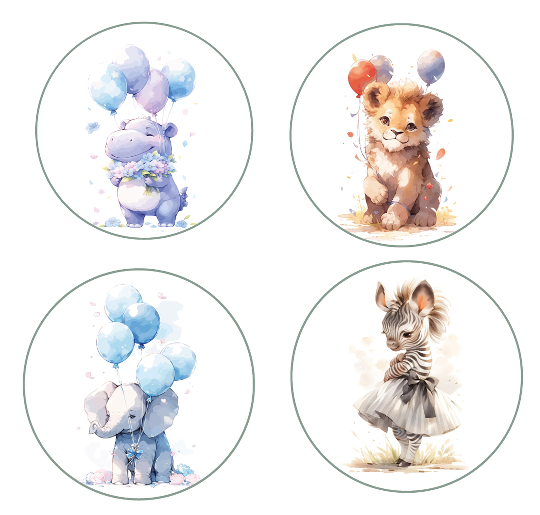 Muffinaufleger  Tiere