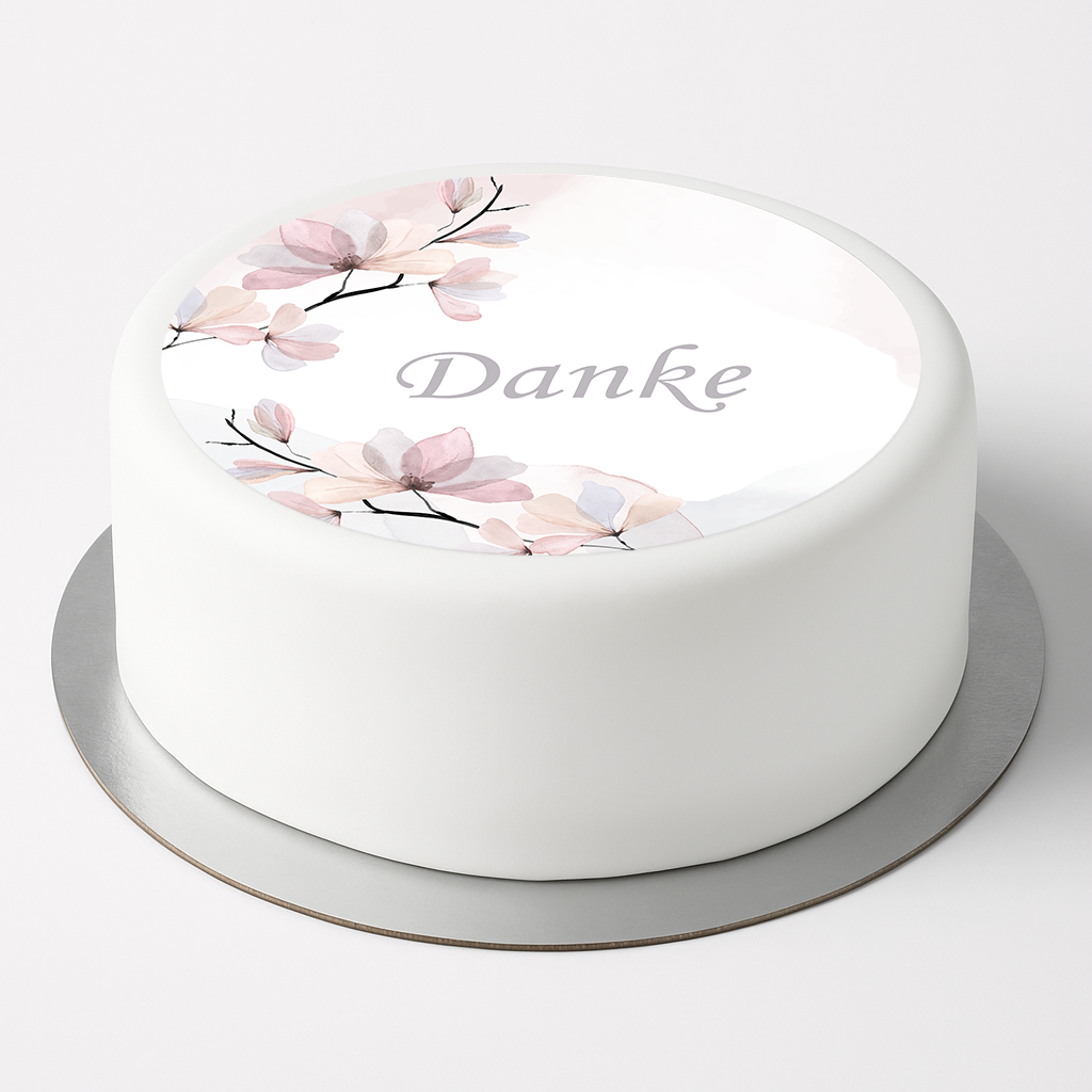 Tortenaufleger Danke