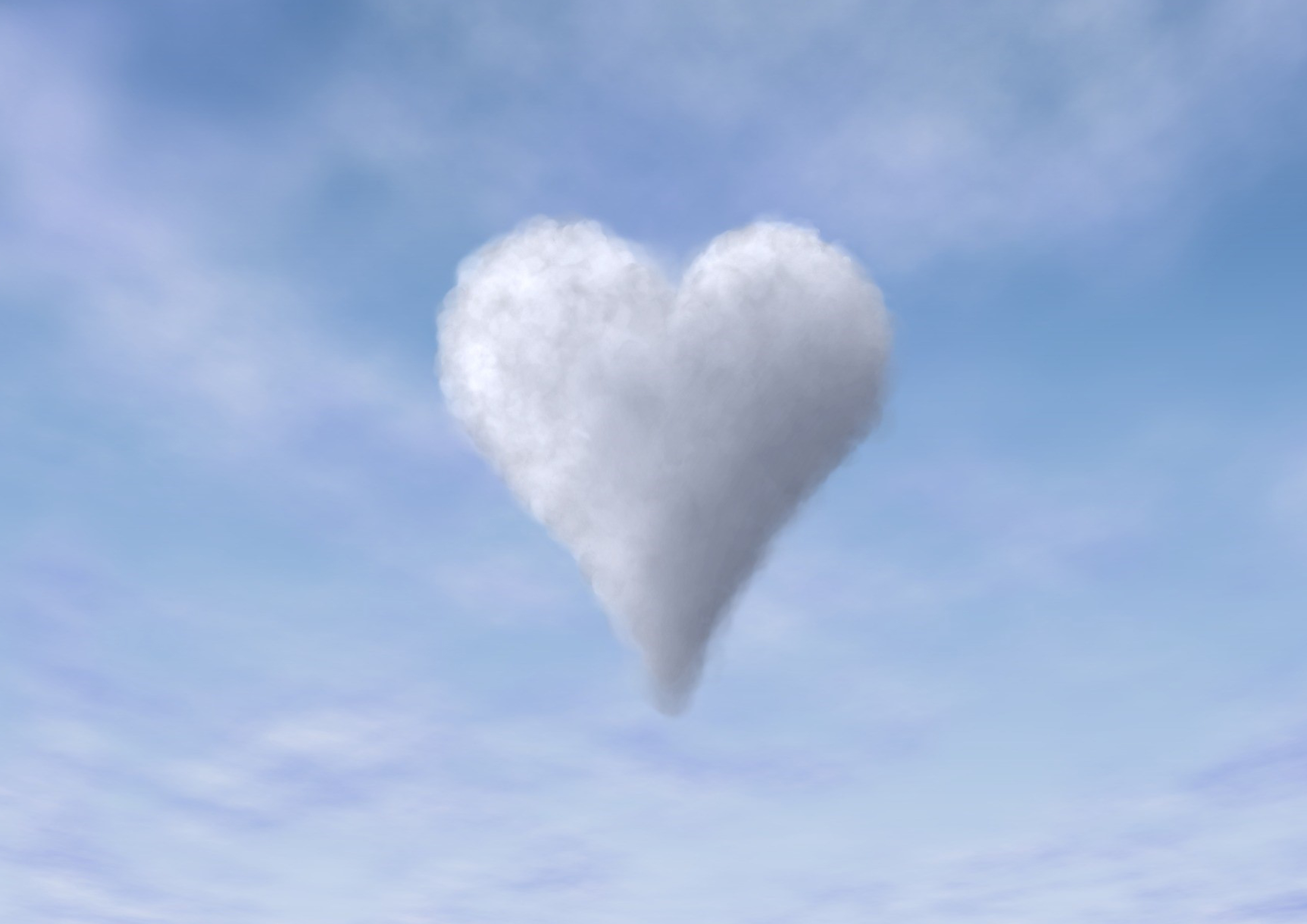 Deko Fondant  Herz Wolke