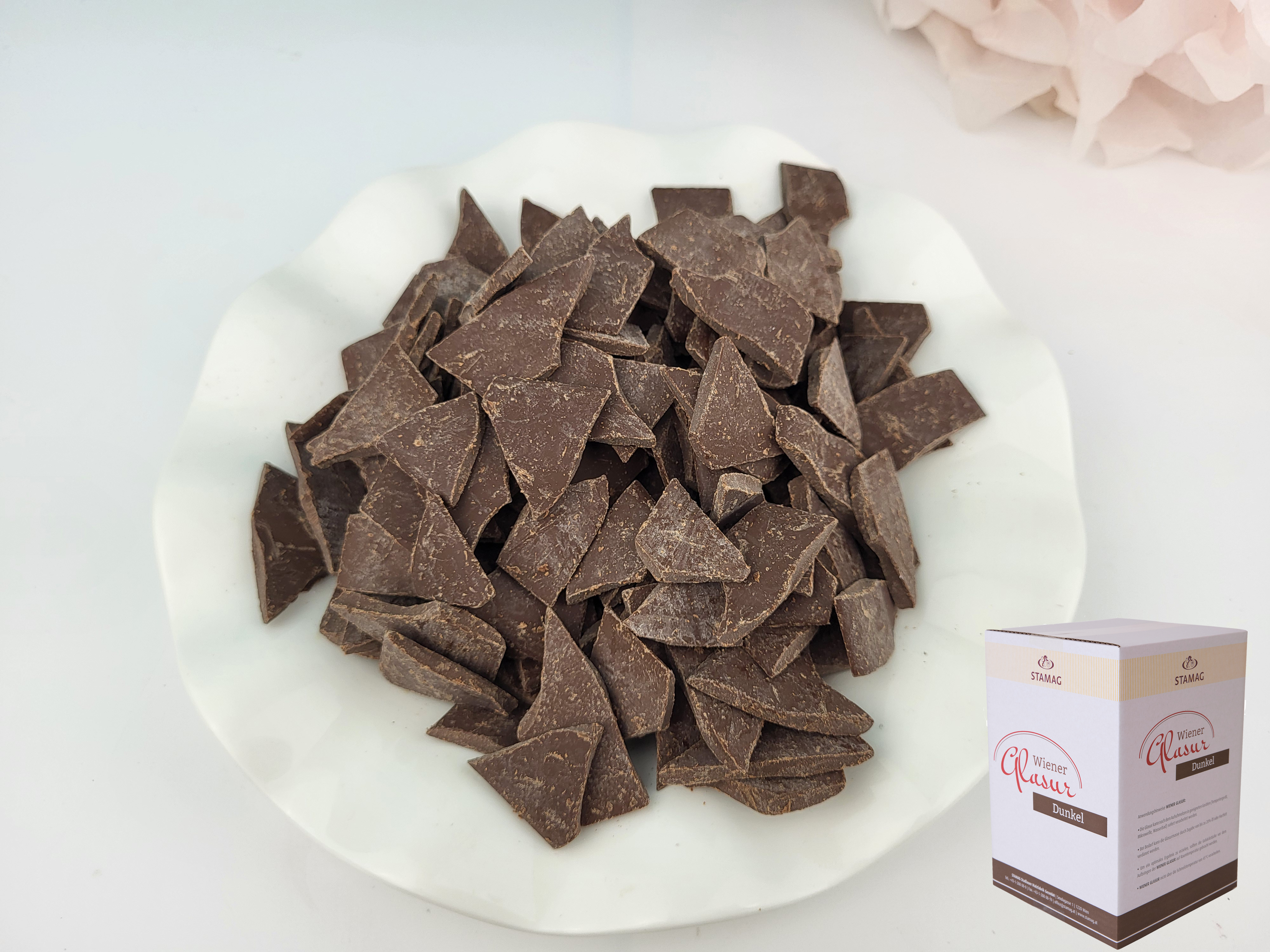 Wiener Glasur Dunkel Stamag 1kg Schokoglasur