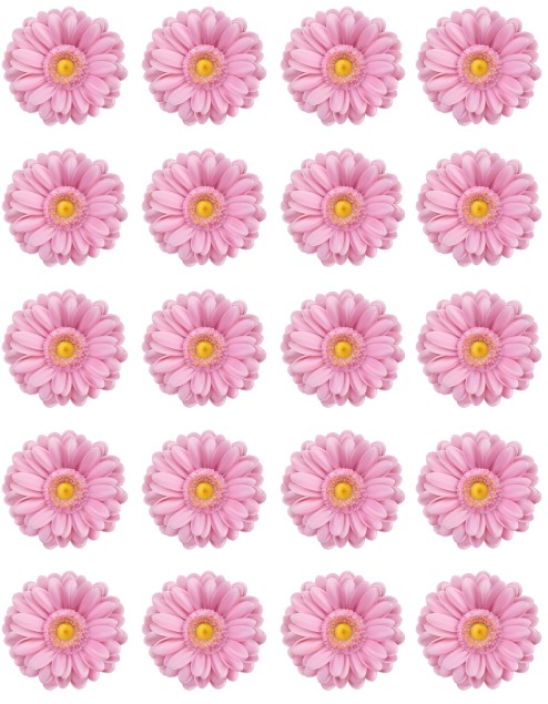 Blumenaufleger Pink Gerbera – Muffinaufleger / Cupcake Deko