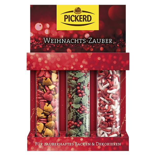 3er Set Weihnachts-Zauber – festliche Streusel für die Weihnachtsbäckerei