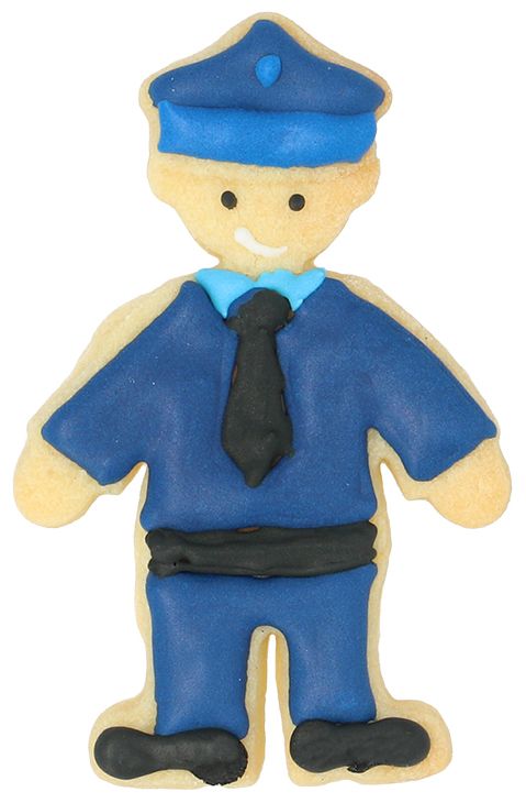 Ausstechform Polizist 8 cm A20