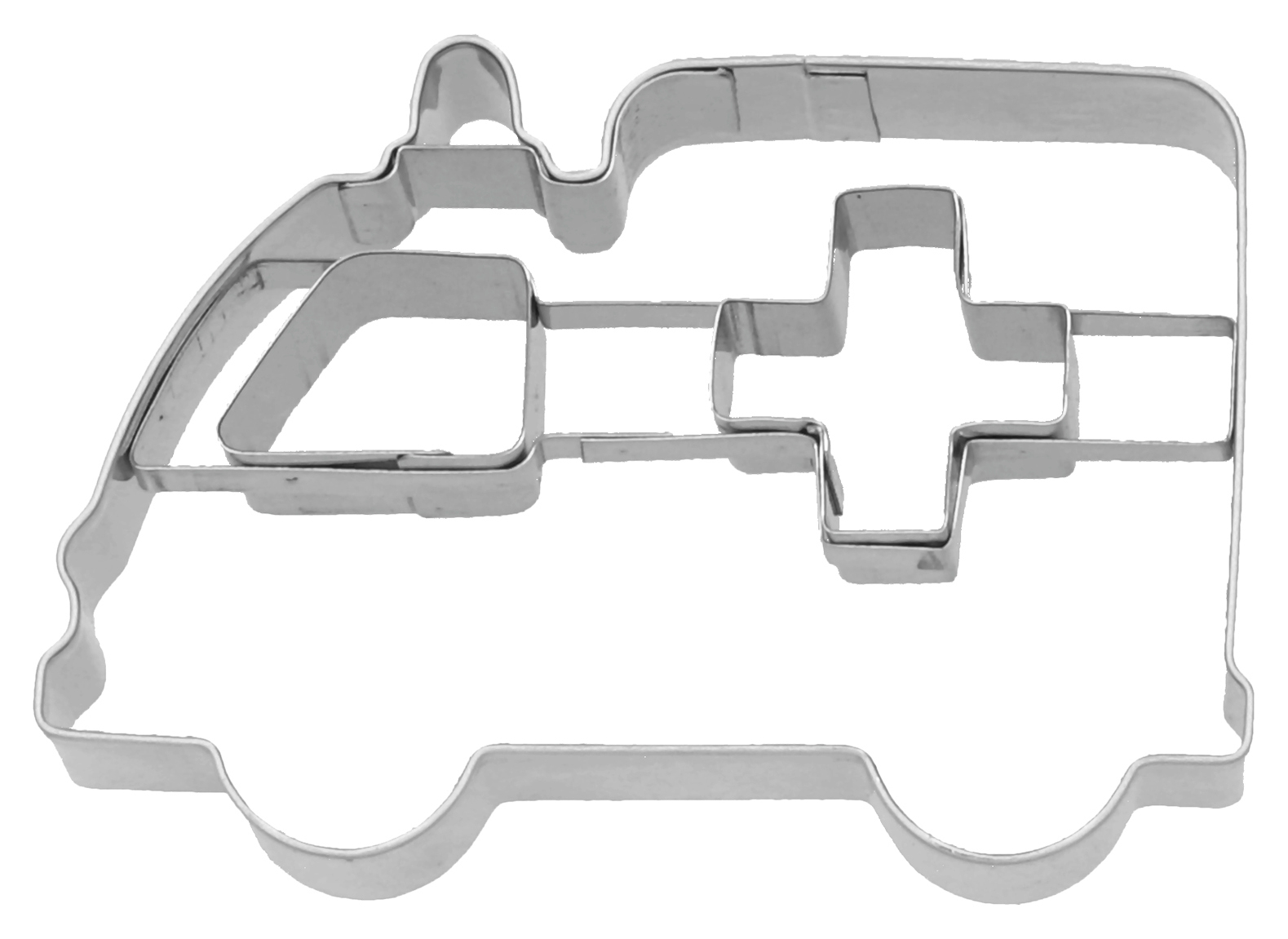 Ausstechform Krankenwagen mit Innenprägung | 8 cm