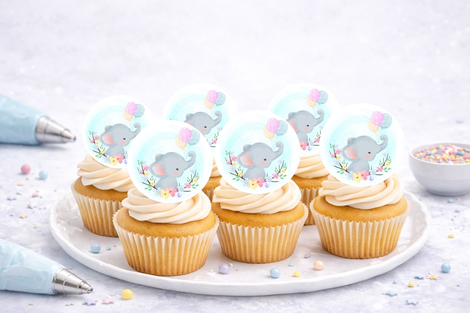 Muffinaufleger Elefant