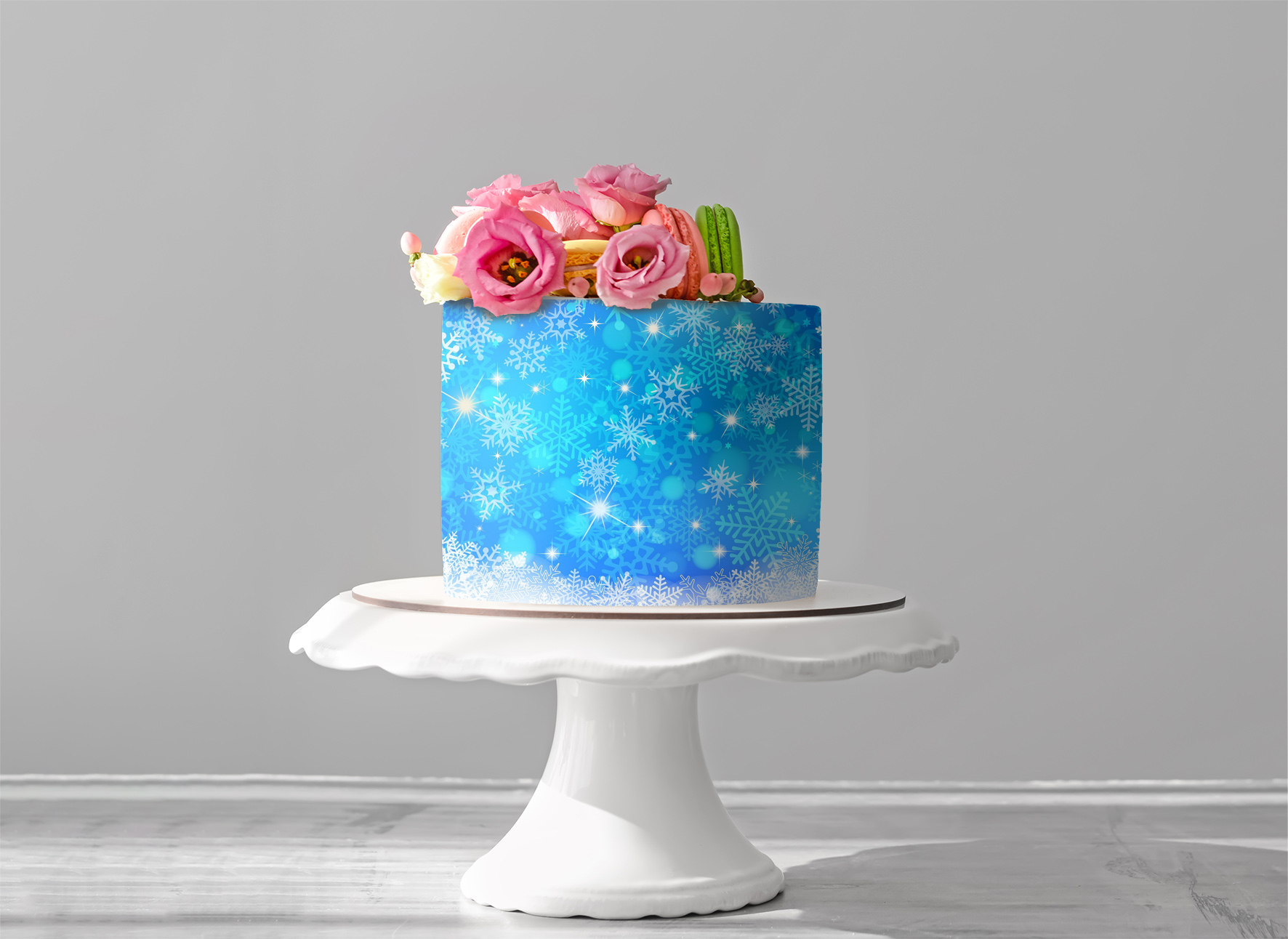 Deko Fondant Eiskristalle