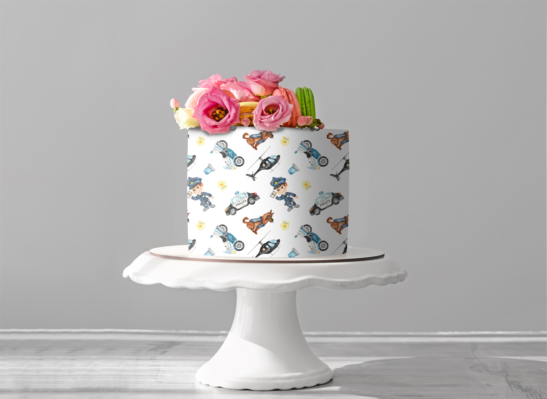 Deko Fondant Polizei