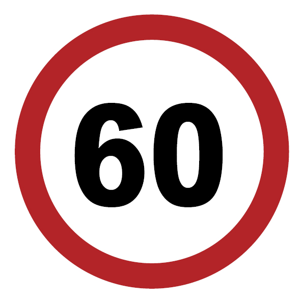 Tortenaufleger Zahl 60