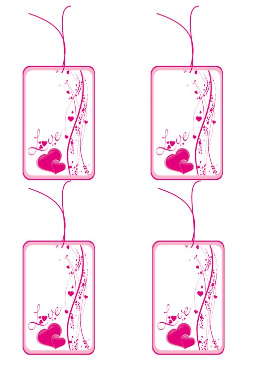 Namensanhänger rosa