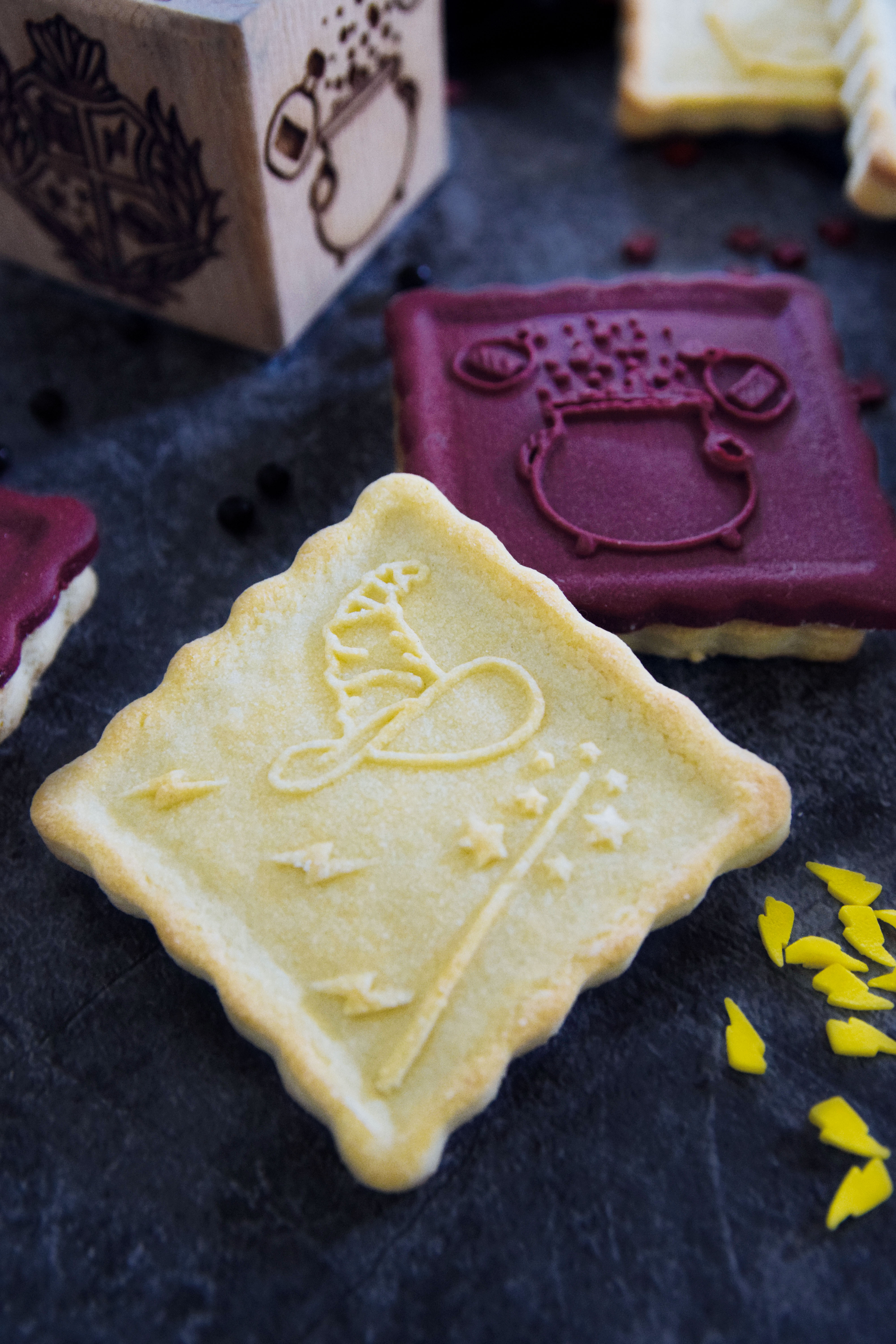 Harry Potter Holz-Cookie-Stempel „Wizard“ + Ausstecher