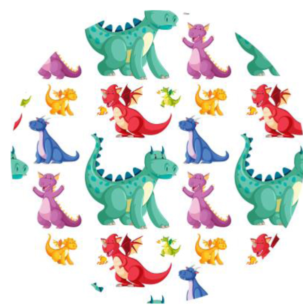 Muffinaufleger Dinosaurier
