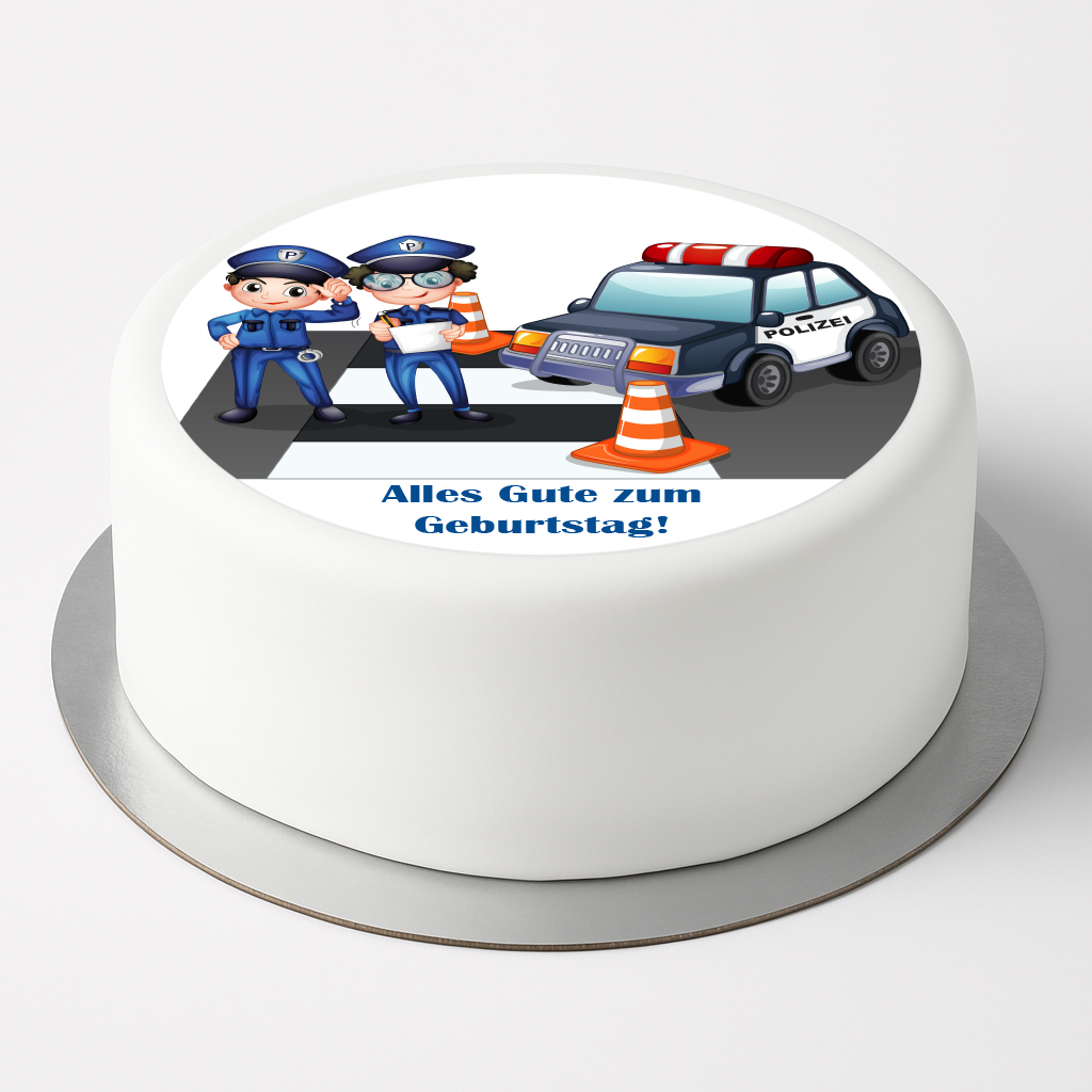 Tortenaufleger Polizei