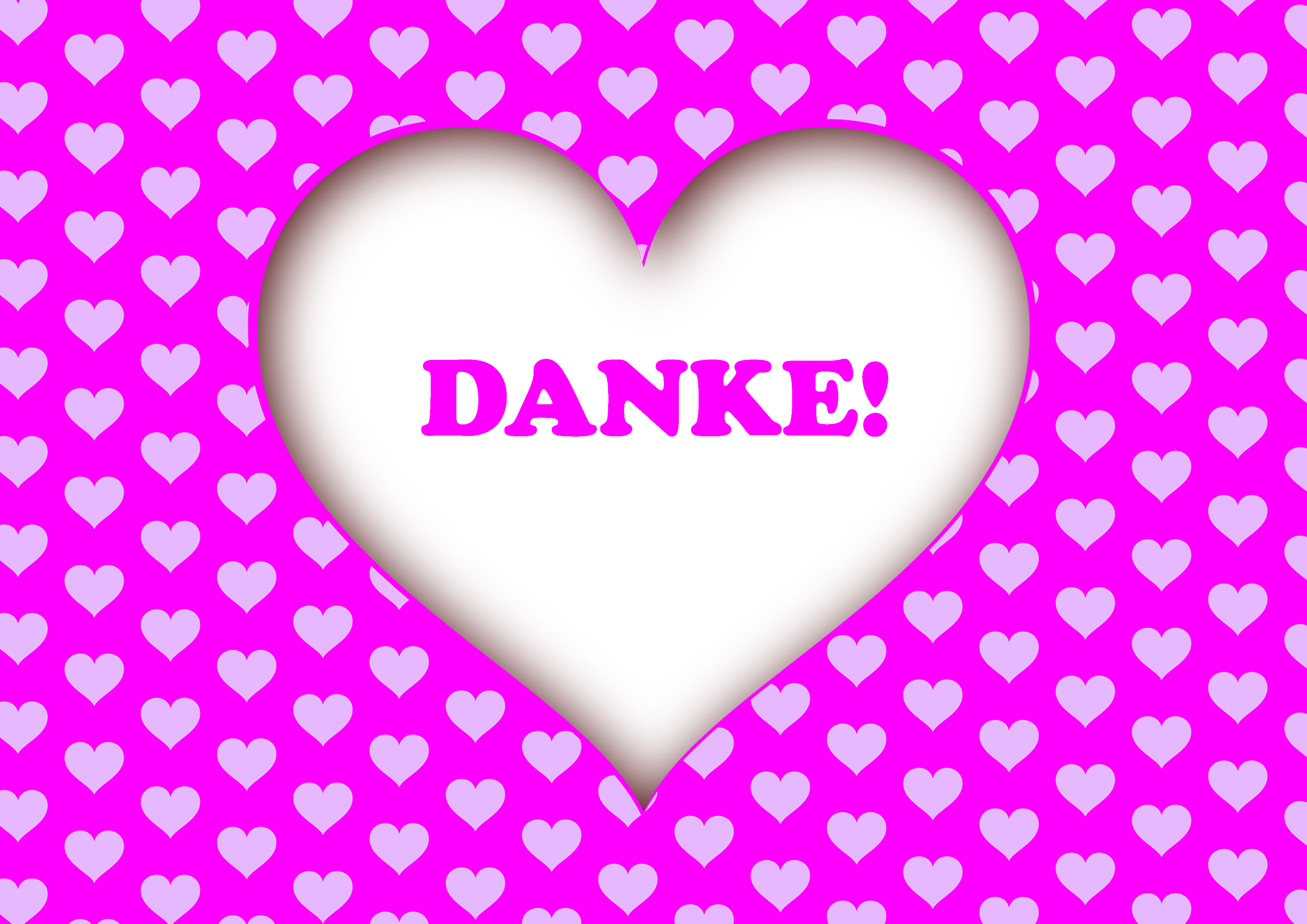 Rouladendekor Danke