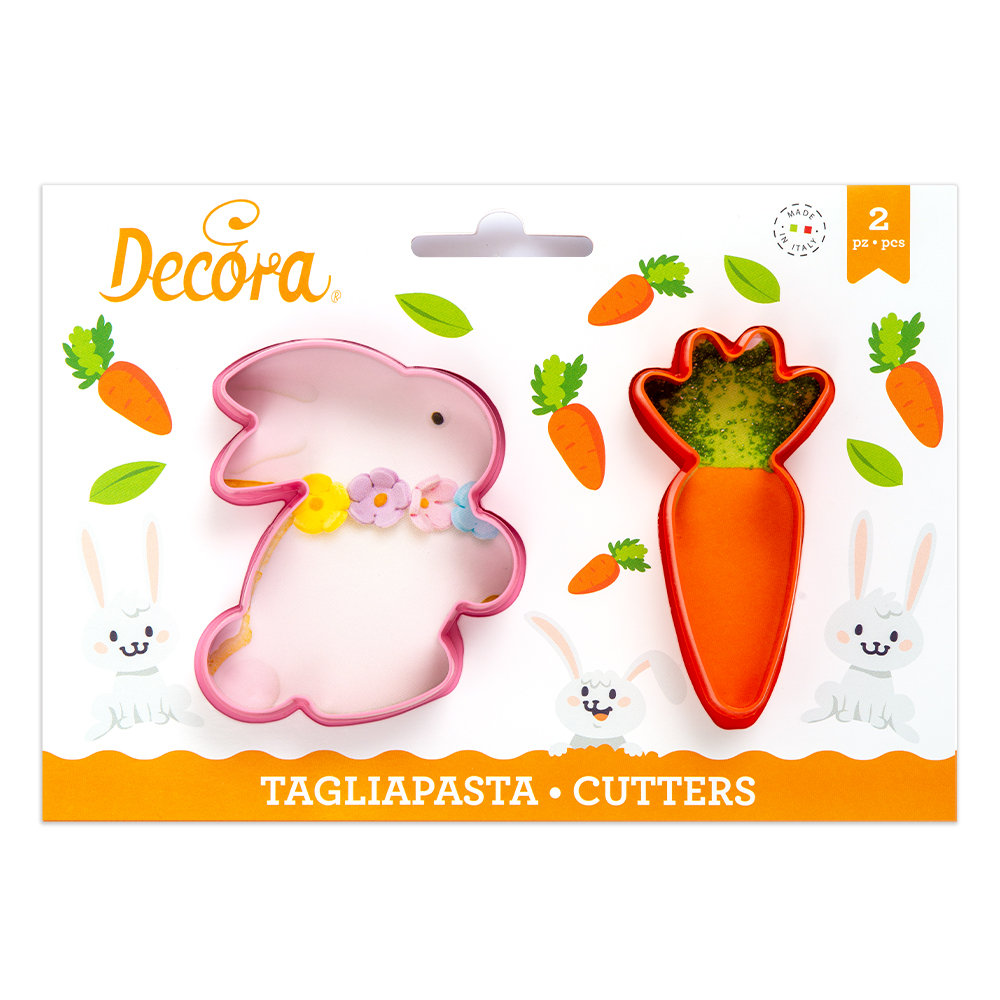 Ausstecher Ostern – 2er Set Hase und Karotte