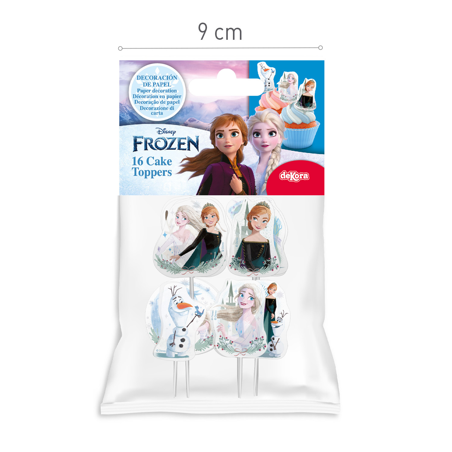 Frozen Dekoset Caketopper Eiskönigin Elsa
