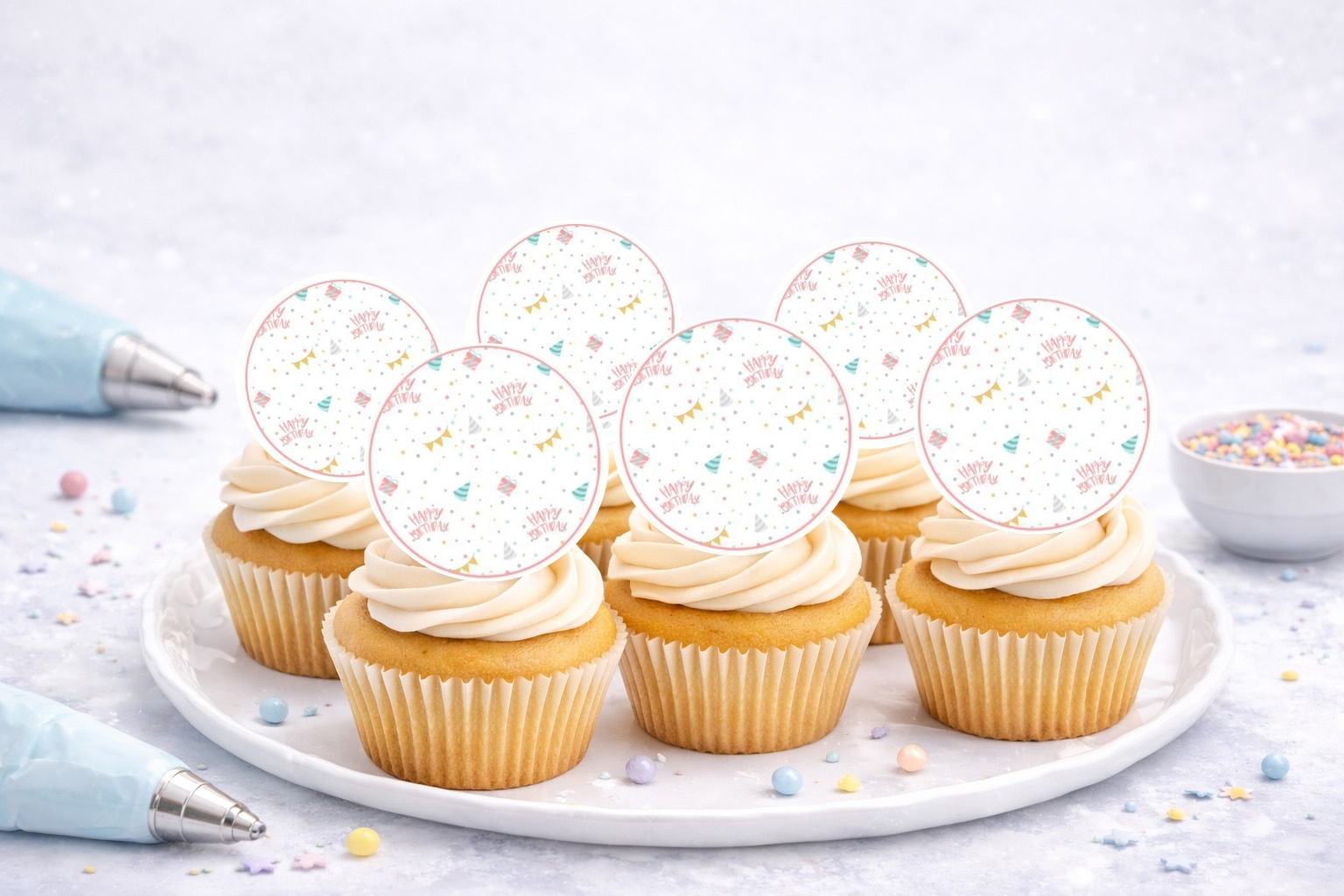 Muffinaufleger Geburtstag