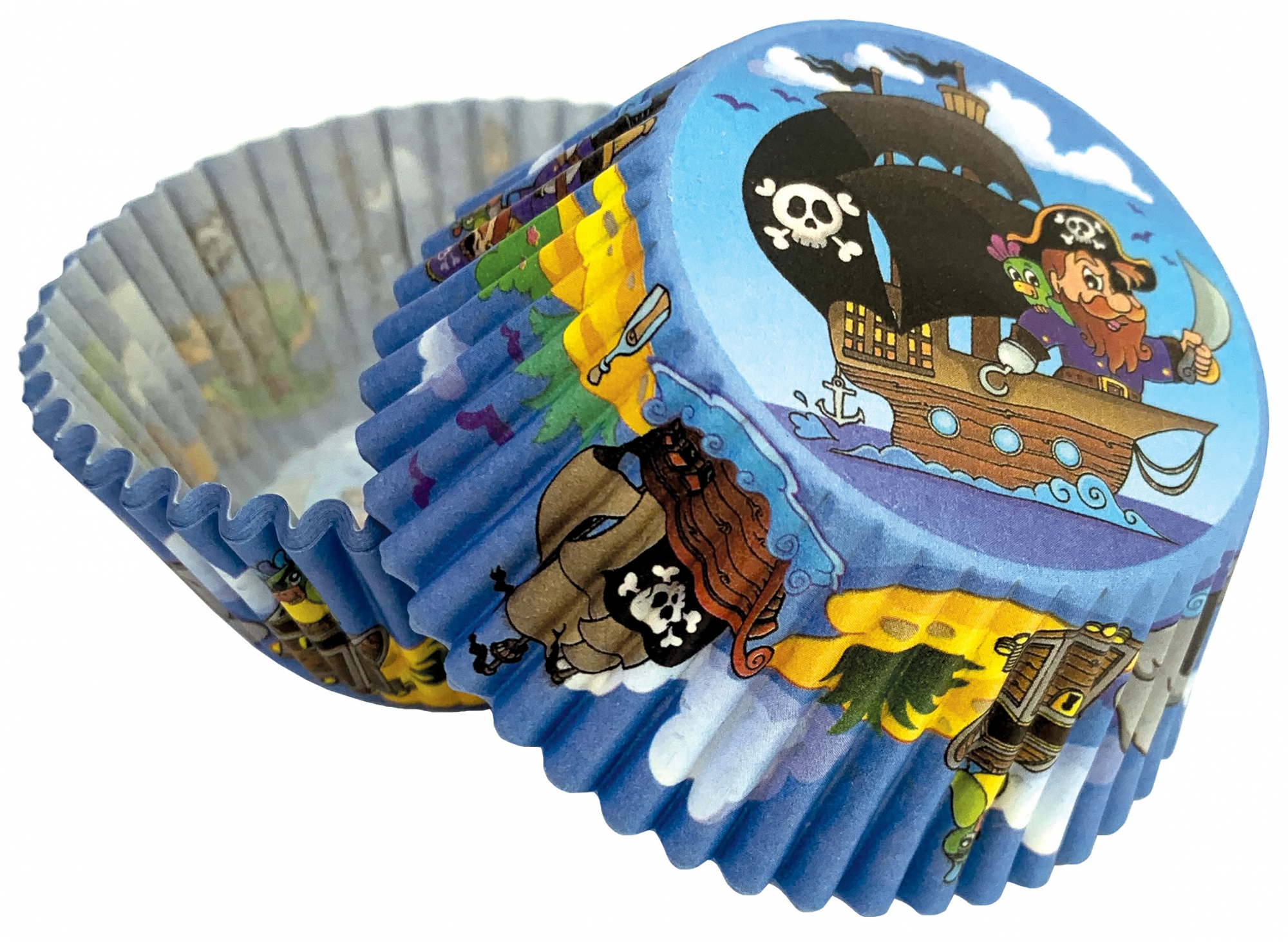 Muffin- / Cupcakeförmchen Pirat