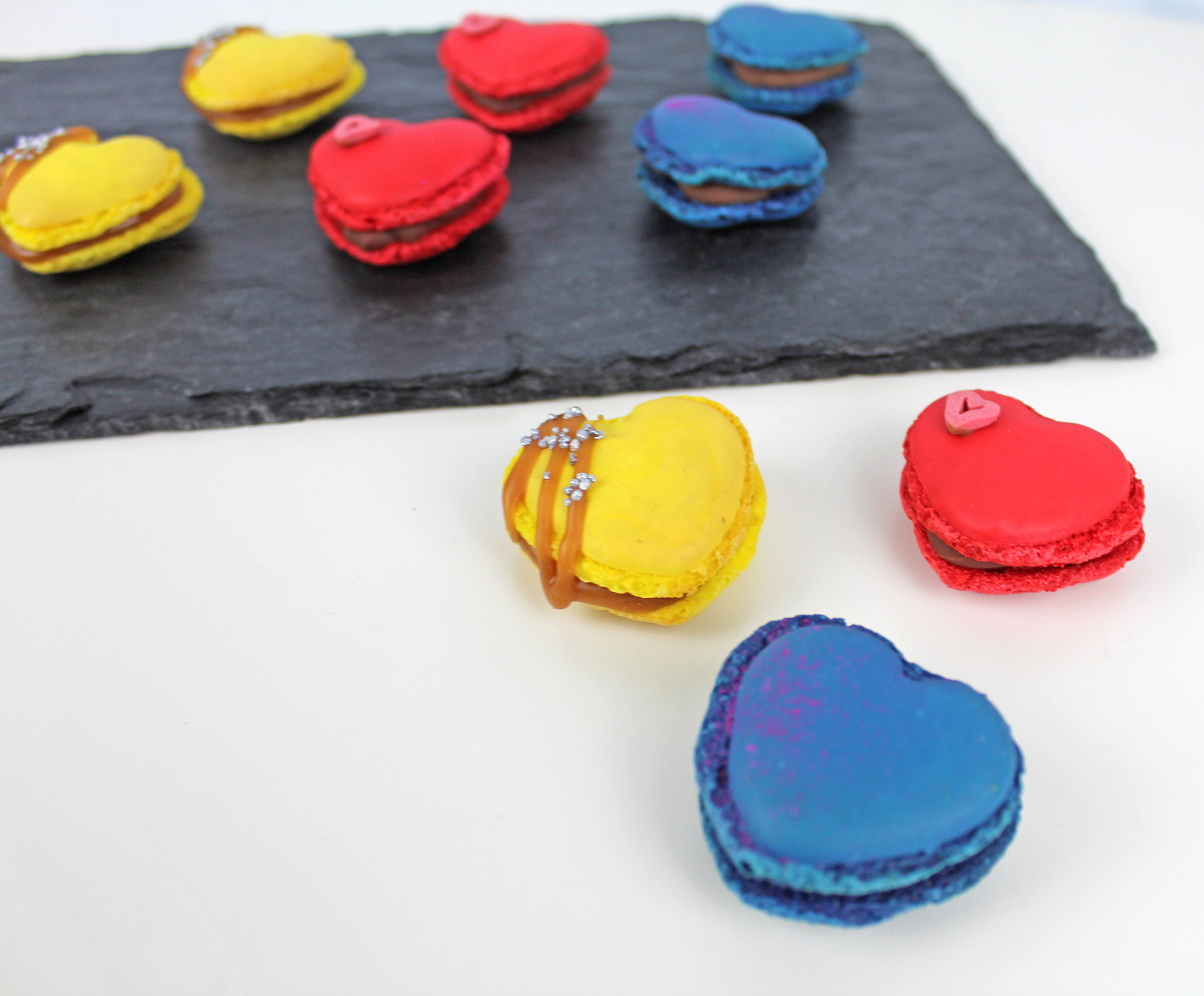 Silikonmatte Macarons Herzen