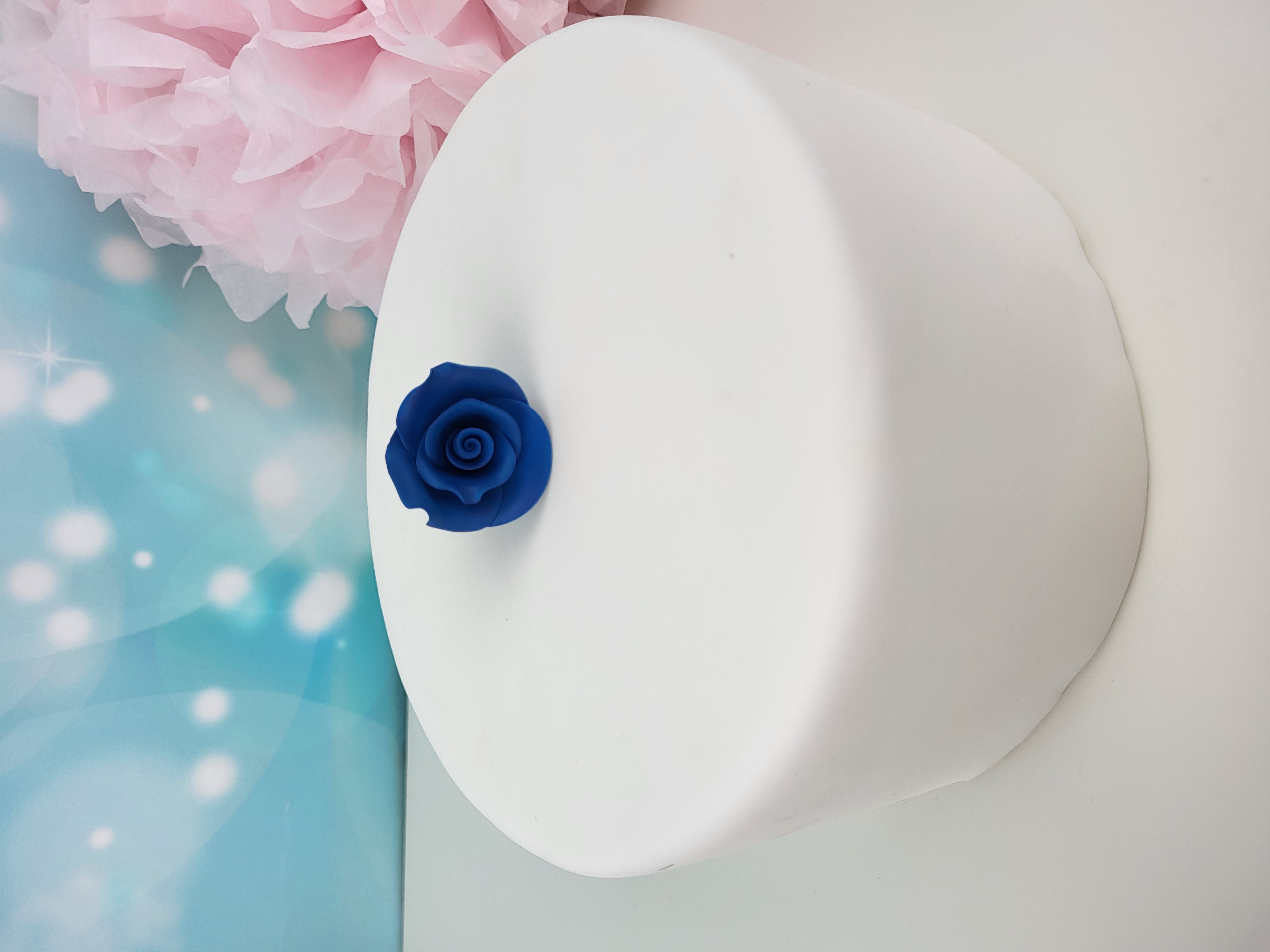Zuckerblume Rose blau klein