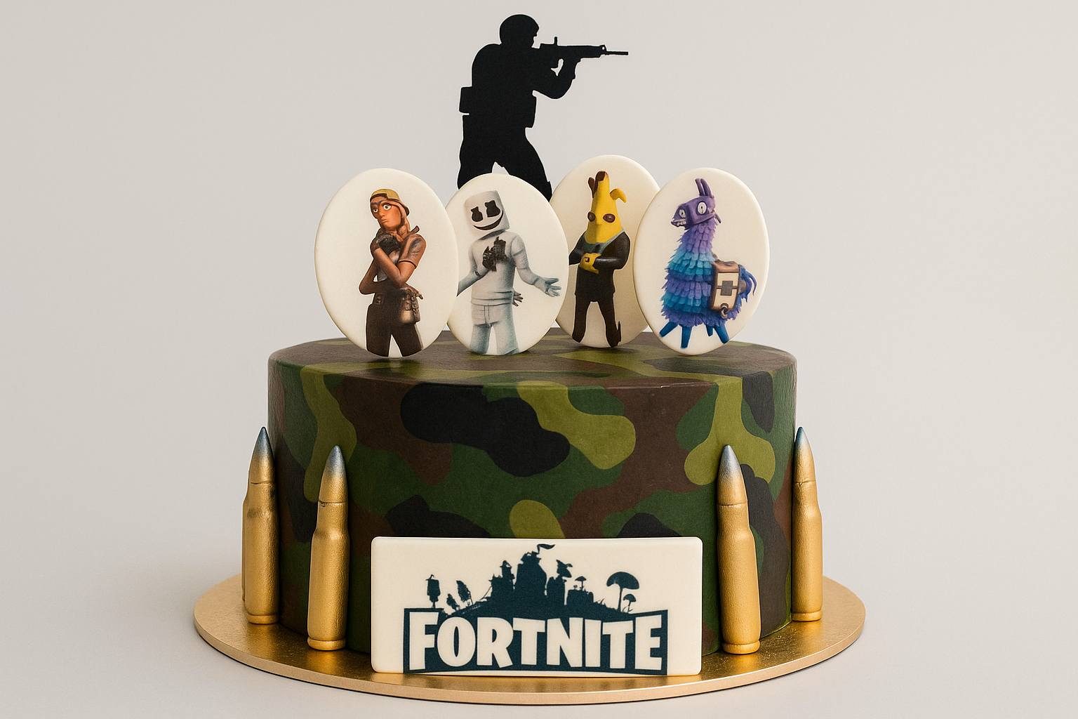 Fortnite Zuckerdekoration für Torten – Tortenstecker Set
