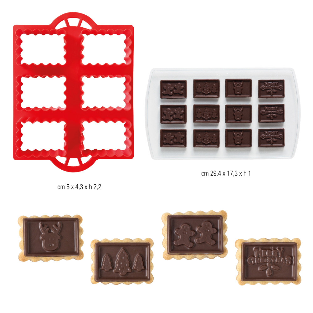 Ausstecher Set Cookies Schokoladenkeks Weihnachten