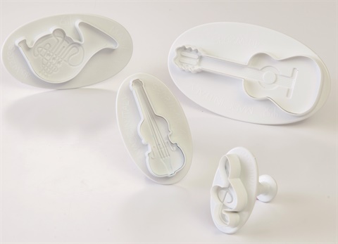 Ausstecher Set Musikinstrumente