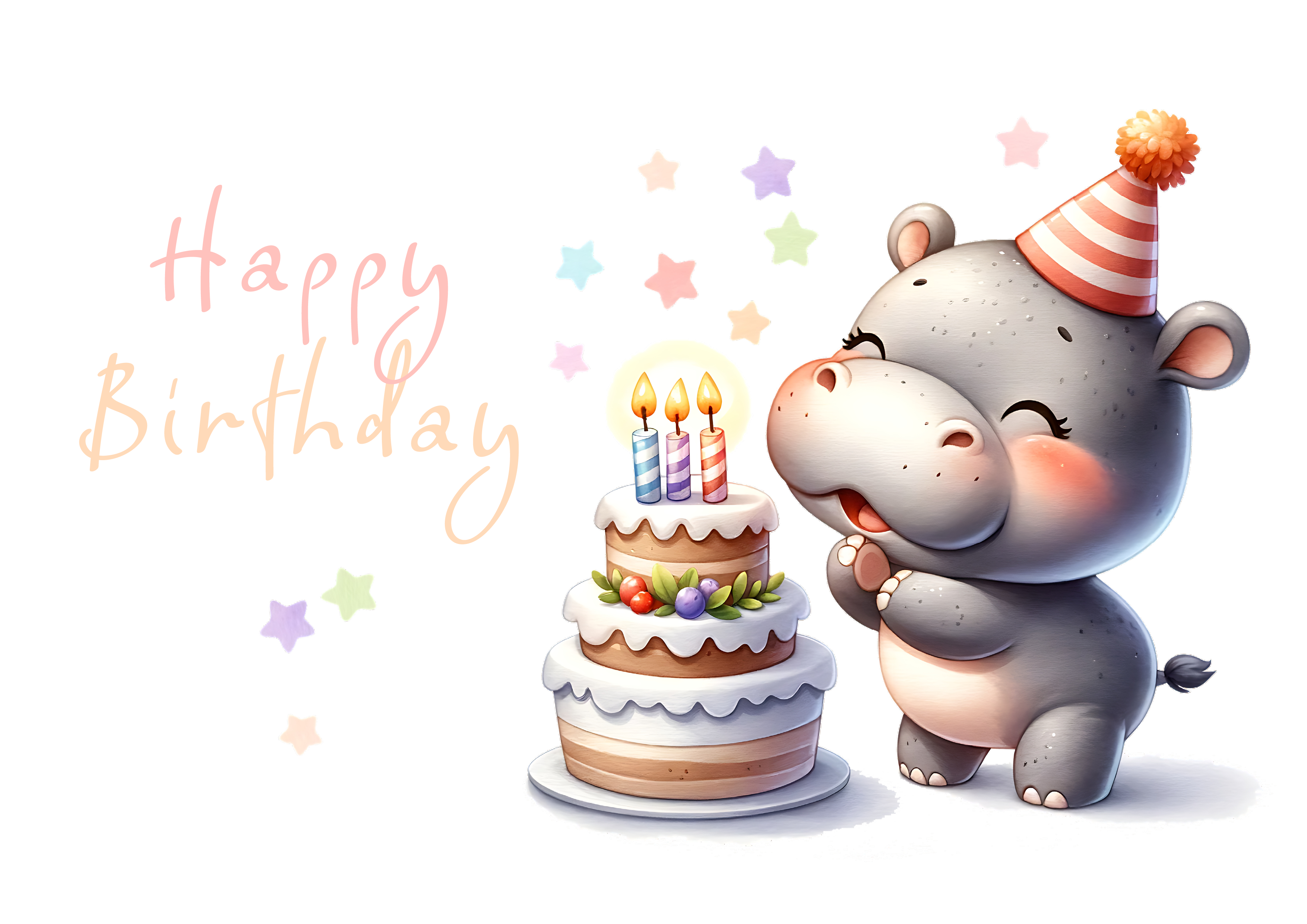 Deko Fondant  Geburtstag