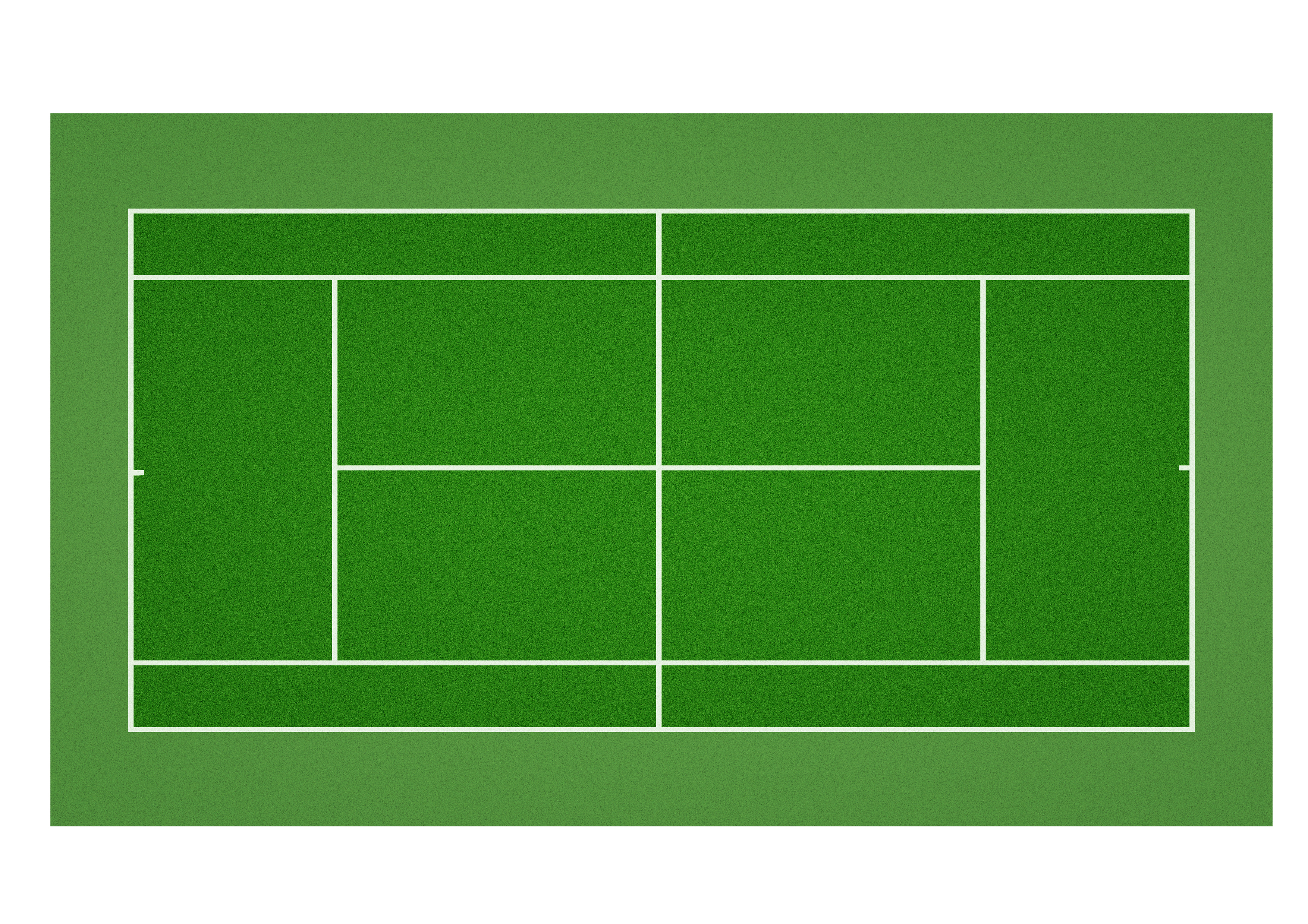 Tennisfeld eckig