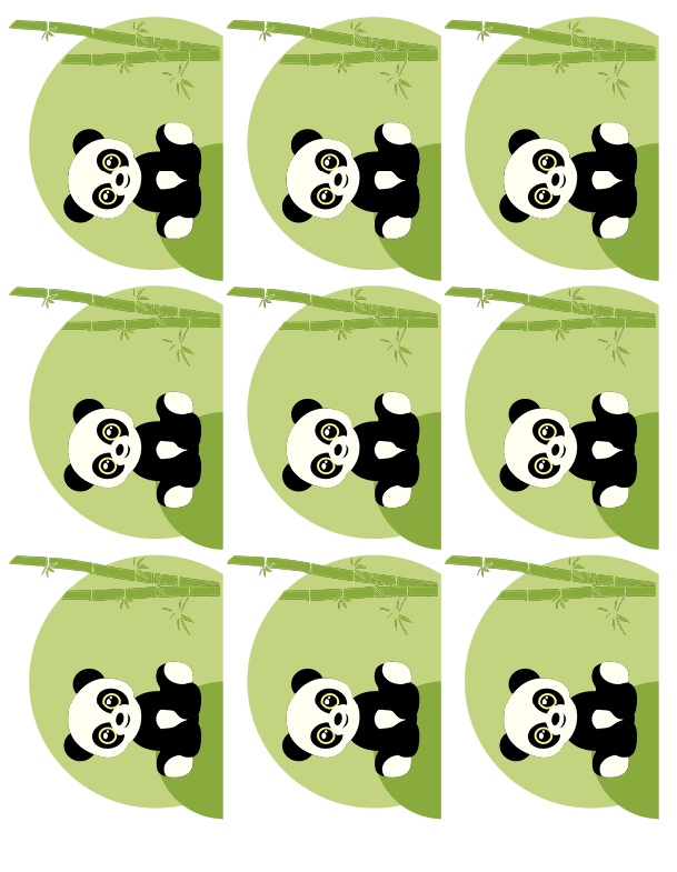 Tortenband Panda