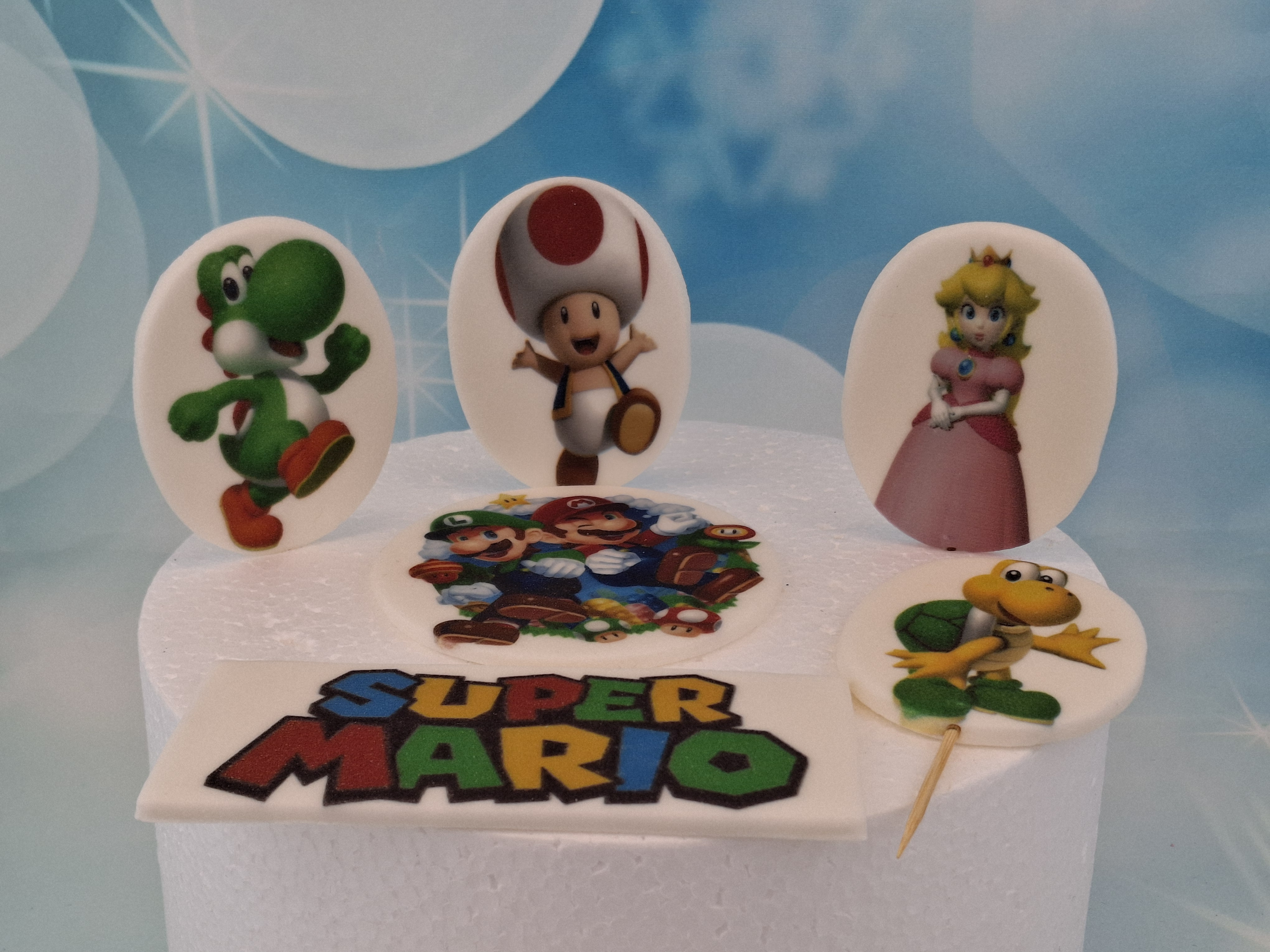 Super Mario – Zucker-Deko für Torten