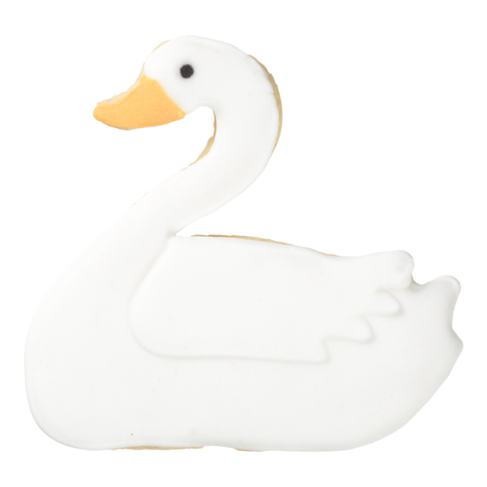 Ausstechform Schwan 7 cm aus Edelstahl