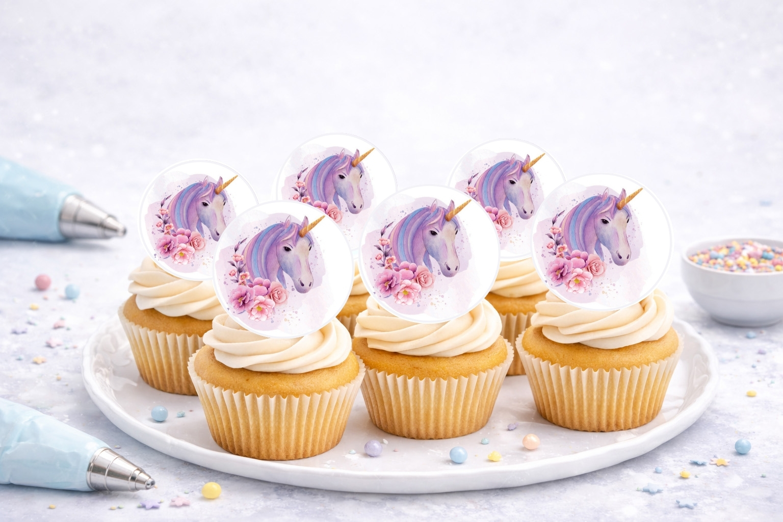 Muffinaufleger Einhorn