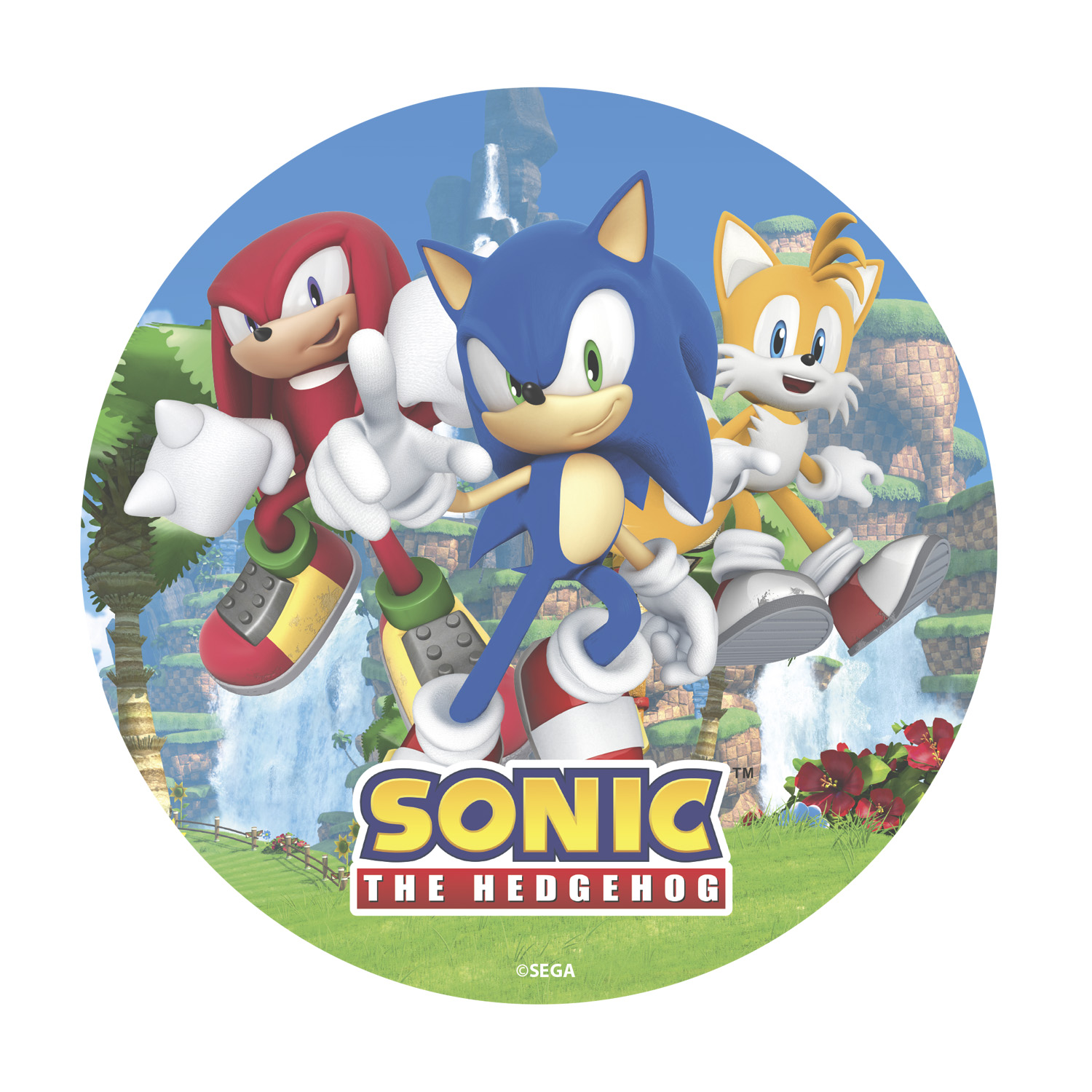 Tortenaufleger Sonic the Hedgehog – 20 cm Ø