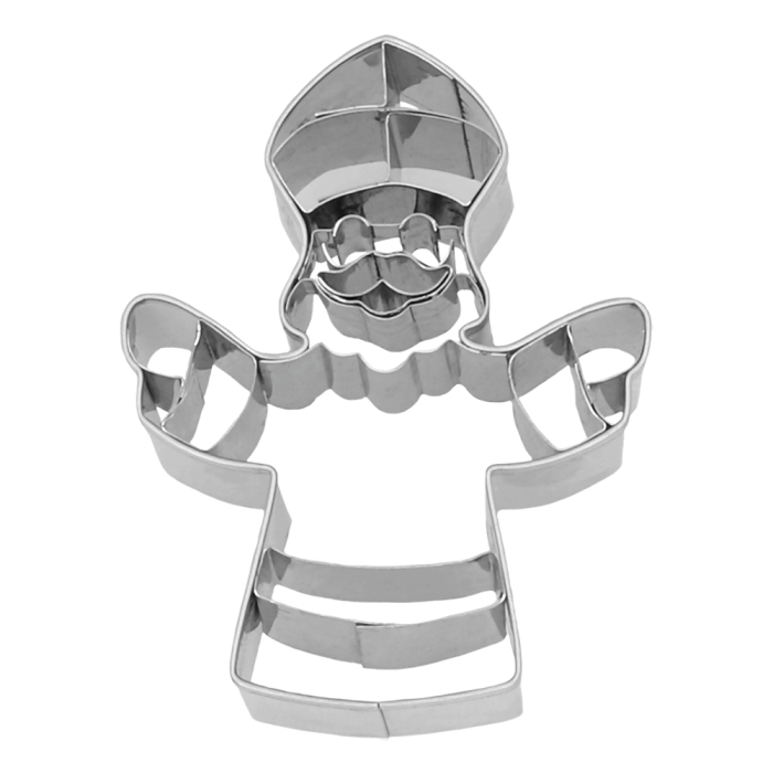 Ausstechform Bischof 6,5 cm – Keksausstecher Edelstahl Weihnachten Nikolaus B7