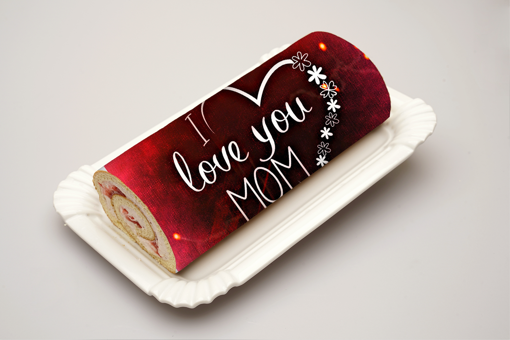 Rouladendekor "I love you Mom"